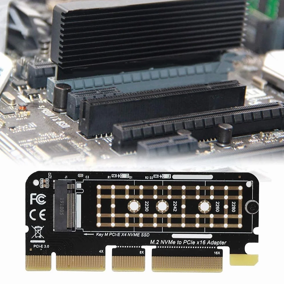 M.2 NGFF SSD do PCI-E 3.0 X16 High Speed SSD Adapter do dysku twardego dysk twardy M klucz interfejs karty do domu/biura/odtwarzacza gier