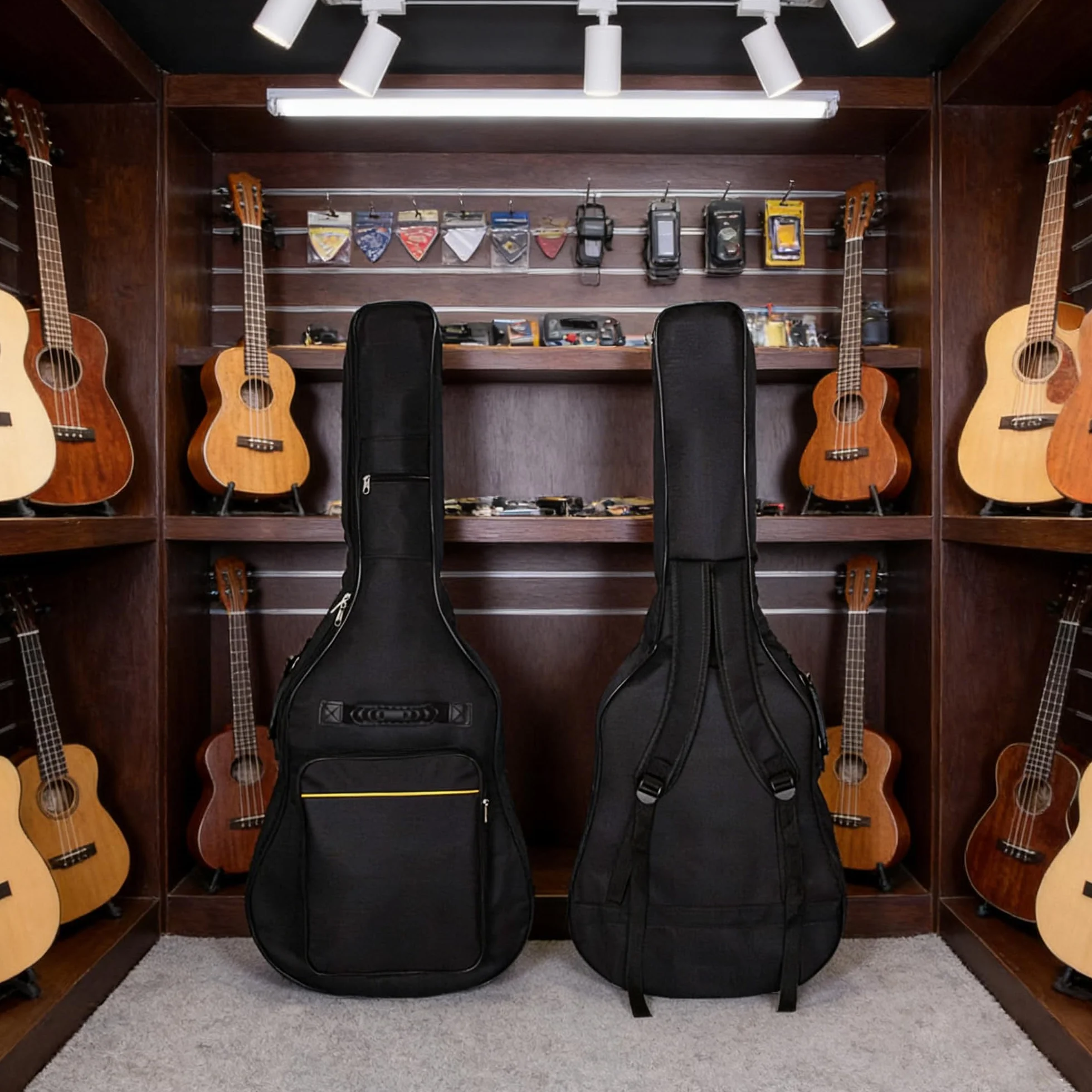 Czarna Torby Na Gitary Elektryczne, Torba Gitara, Torba Gitarę Akustyczną, Wodoszczelny Pokrowiec Na Gitarę, Gitary Koncertowe, 106 x 41cm