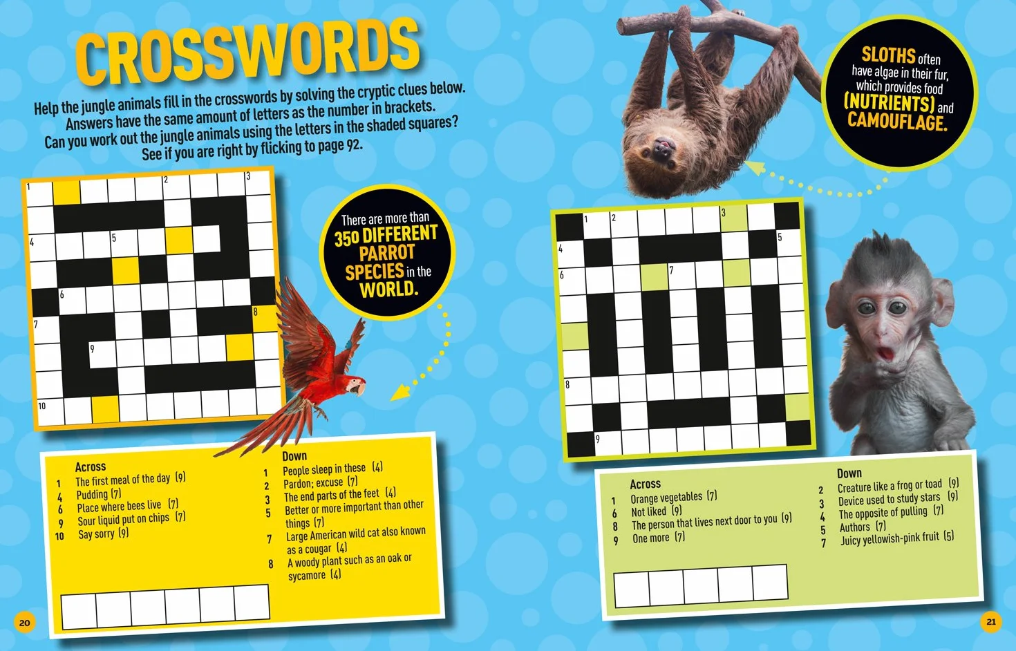 Puzzle Book Animals: Brain-tickling quizzes, sudokus, crosswords and wordsearches