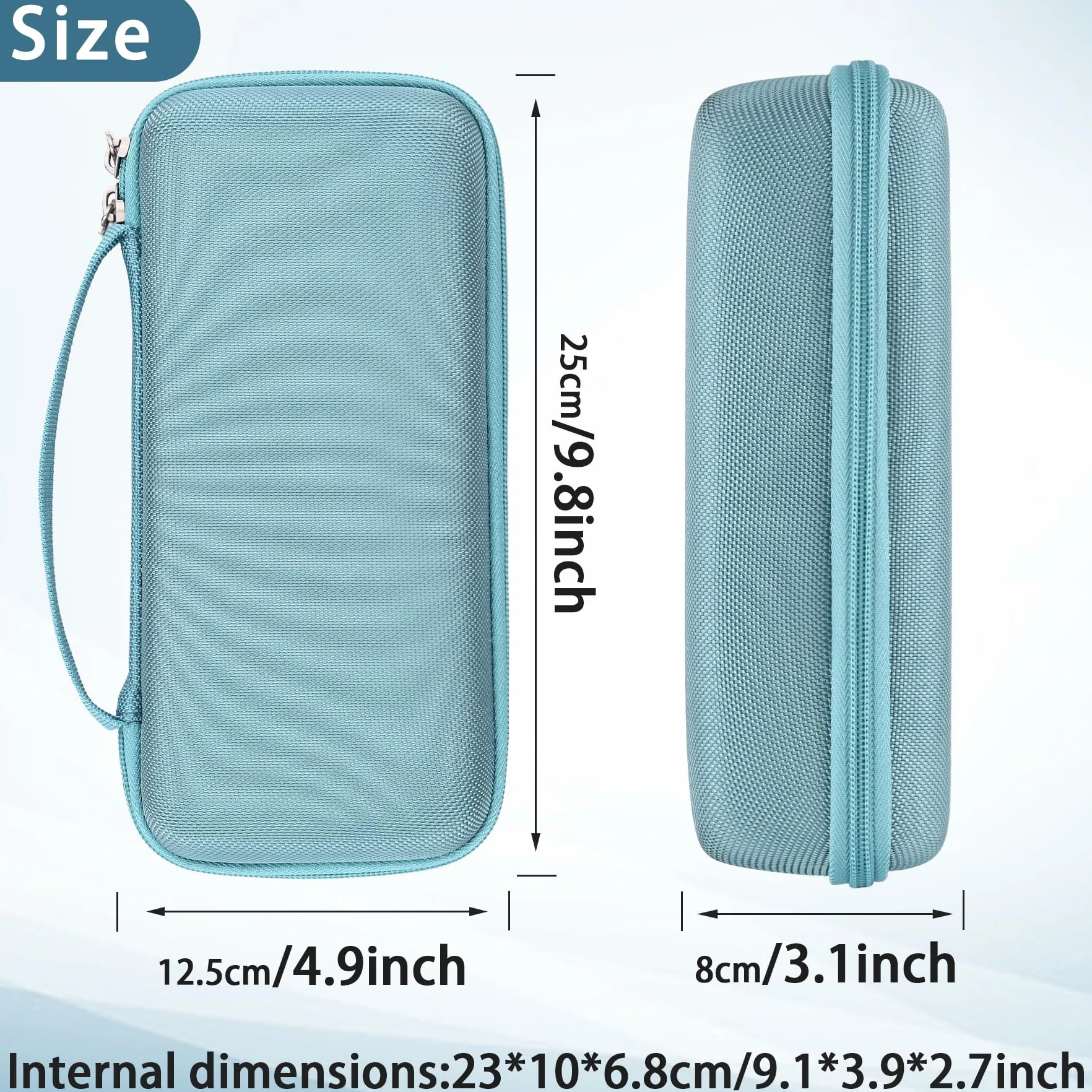 Khanka Twardy futerał kompatybilny z przenośnym głośnikiem Bluetooth Bose SoundLink Flex 2. generacji/Bose SoundLink Flex, kamienny niebieski, tylko etui