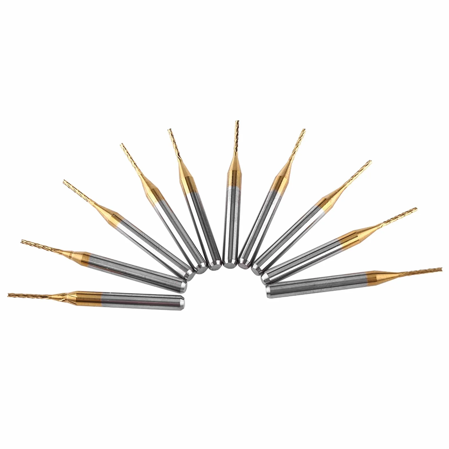 10 stücke Hartmetall Schaftfräser Coat Fräser Gravur Bits Rotary Grate Set 3,175mm x 1mm