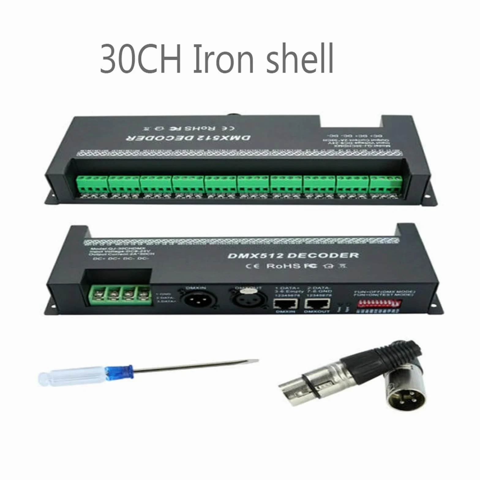DMX512 RGB RGBW kontroler LED 3/4/6/12/24CH 30CH 30 kanałów 2A 3A 5A dekoder ściemniacz sterownik do taśmy 5050 RGBWW (4ch Rgbw Mini)