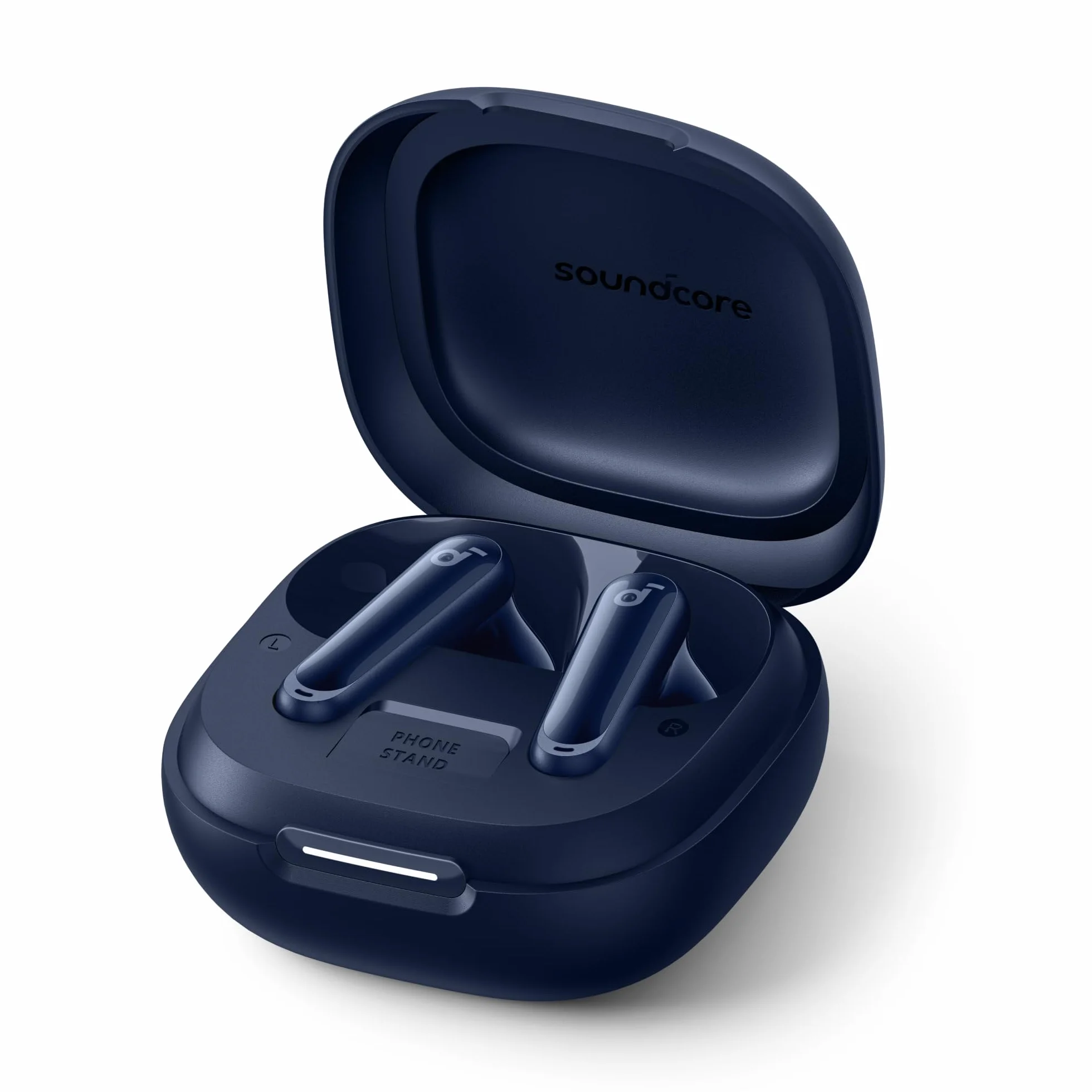 soundcore P40i Anker, Bezprzewodowe słuchawki douszne z redukcją szumów, Adaptacyjna redukcja szumów do otoczenia, Mocarne basy, 60-godzinny czas odtwarzania, Etui 2 w 1 i stojak,IPX5,Bluetooth