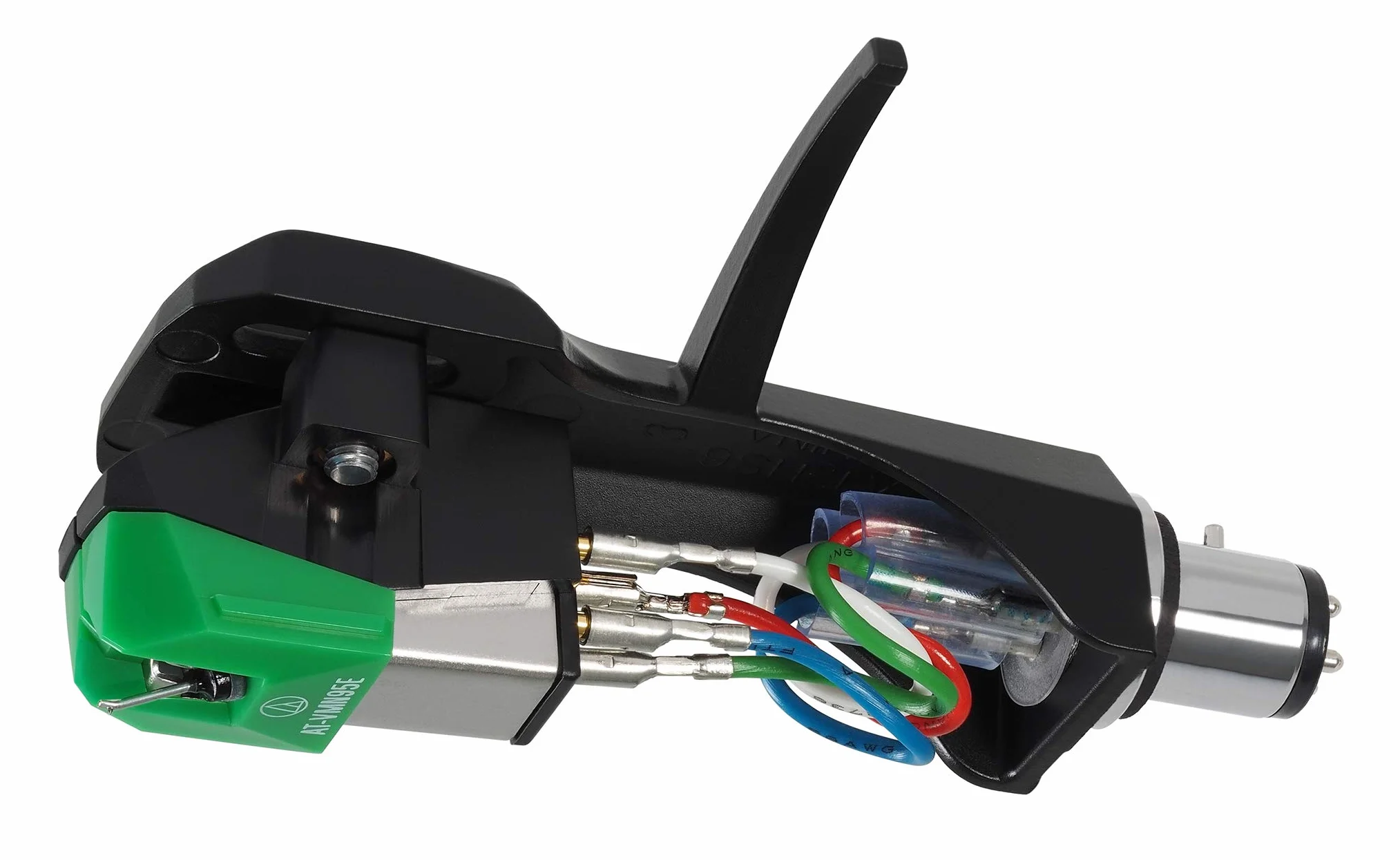 Audio-Technica AT-VM95E/H osłona/podwójny ruchomy wkład magnesowy (czarny/zielony)