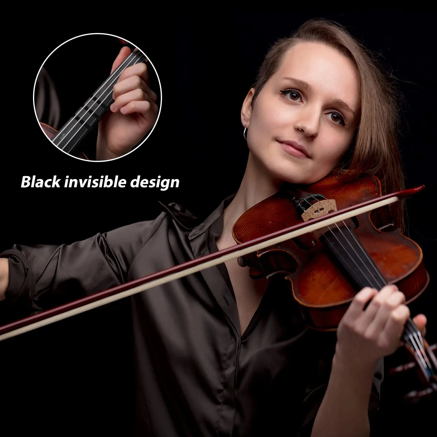 5 rolek Violin Tape Fingerboard, 66 mm Tasma do Wiolonczeli Violin Fingering Tape Whiteboard Art Tape dla Poczatkujacych Podstrunnica Instrumenty Orkiestrowe (4 Kolory)