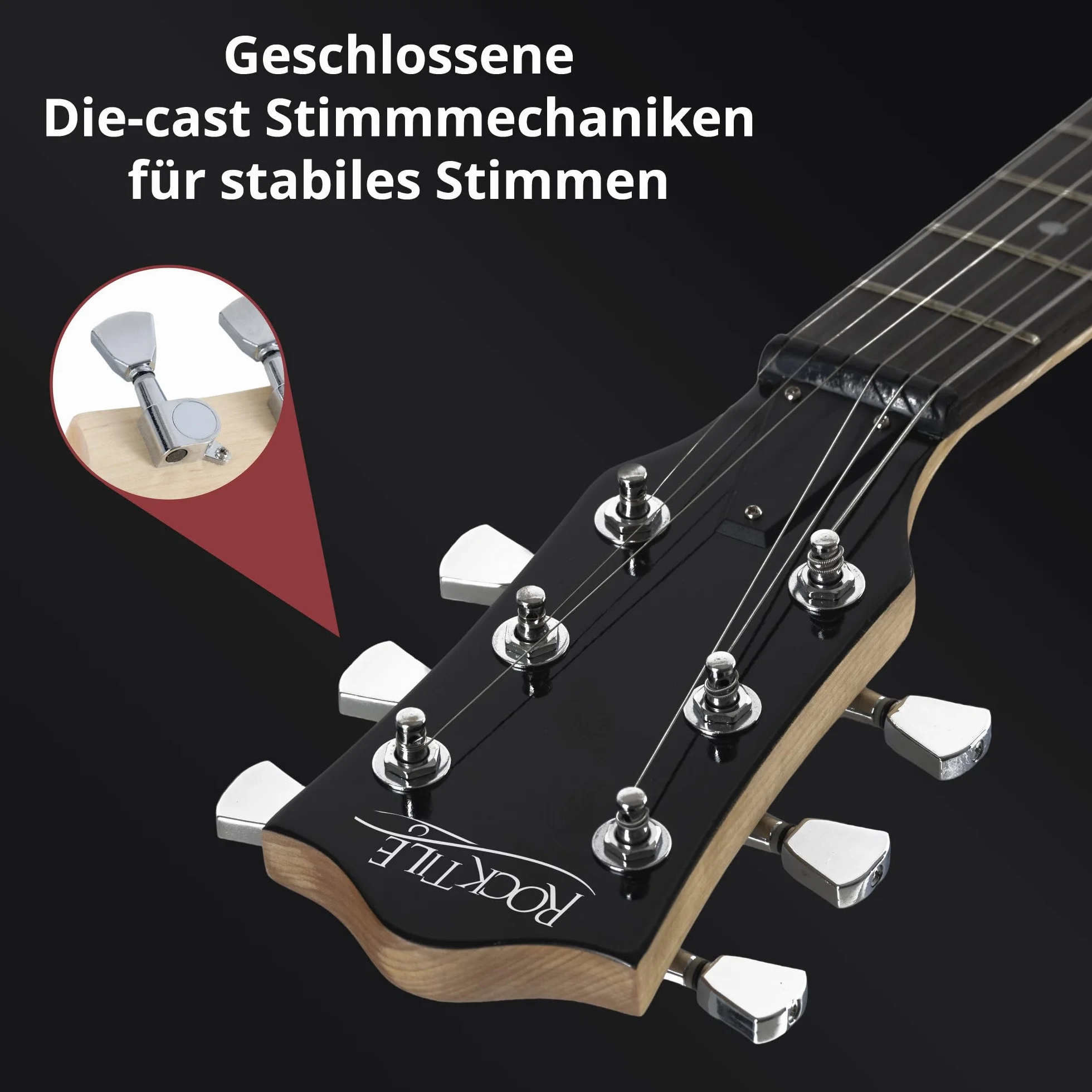 Rocktile LP-100 BL gitara elektryczna czarna