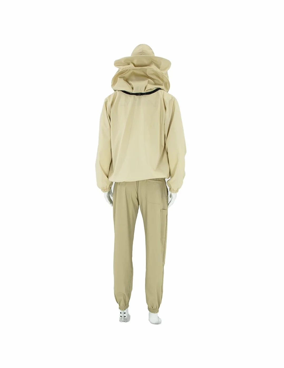 LYSON Bluza pszczelarska ze zdejmowanym kapeluszem, bluzka pszczelarska z welonem, koszula ochronna dla pszczelarzy Beekeeping Jacket ochrona przed pszczołami, owadami, odzież pszczelarska, rozmiar XL