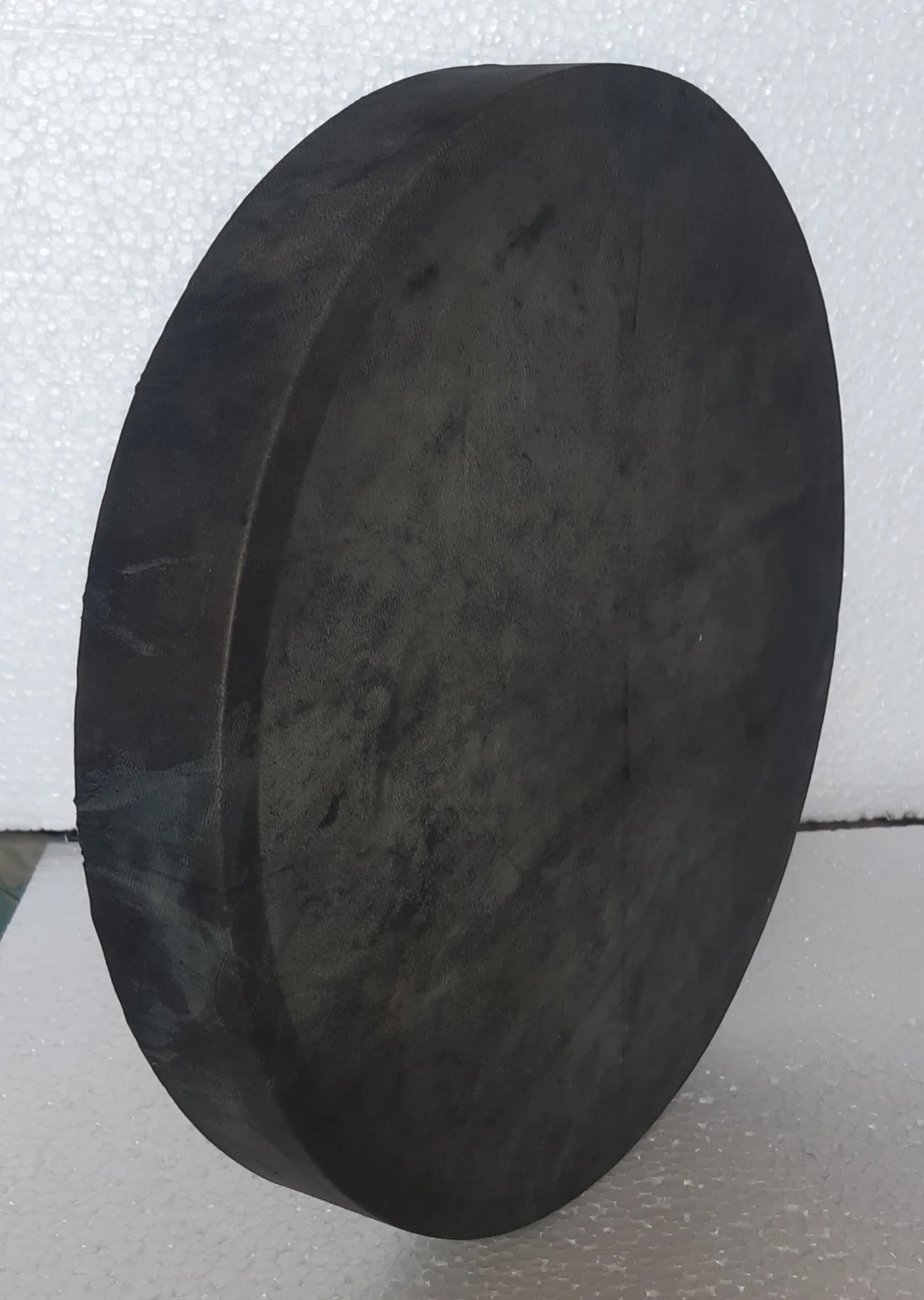 46 cm (46 cm) Ręcznie robiony, czarny bęben ze skóry bawoła, bęben szamański, szamański, perkusja, medytacja jogi, uzdrawianie medycyną, drewniana rama, uroczystość wydarzeń + trzepak, młotek