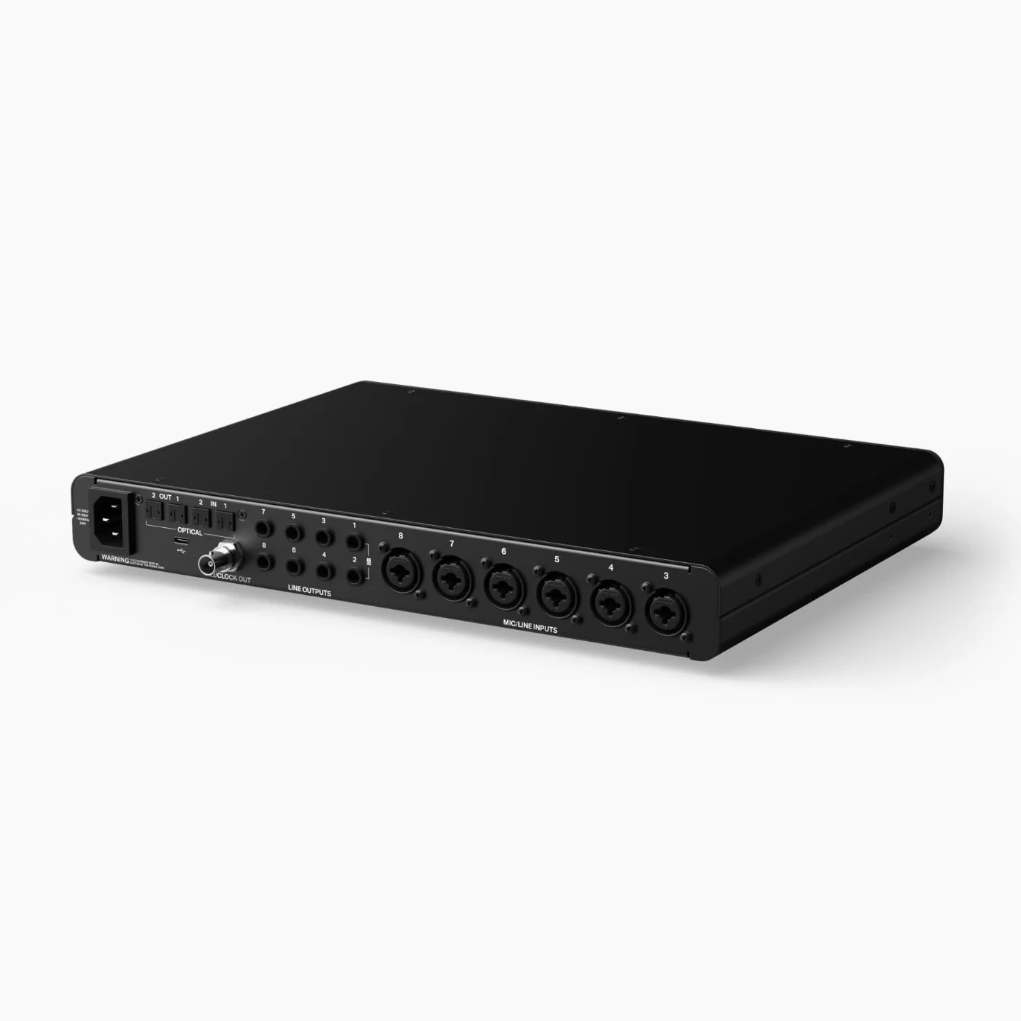 Interfejs audio Audient EVO16, najnowocześniejsza technologia konwersji (24 wejścia/wyjścia, Multichannel Smartgain, wyświetlacz LCD o wysokiej rozdzielczości, pętla audio, 8 wzmacniaczy