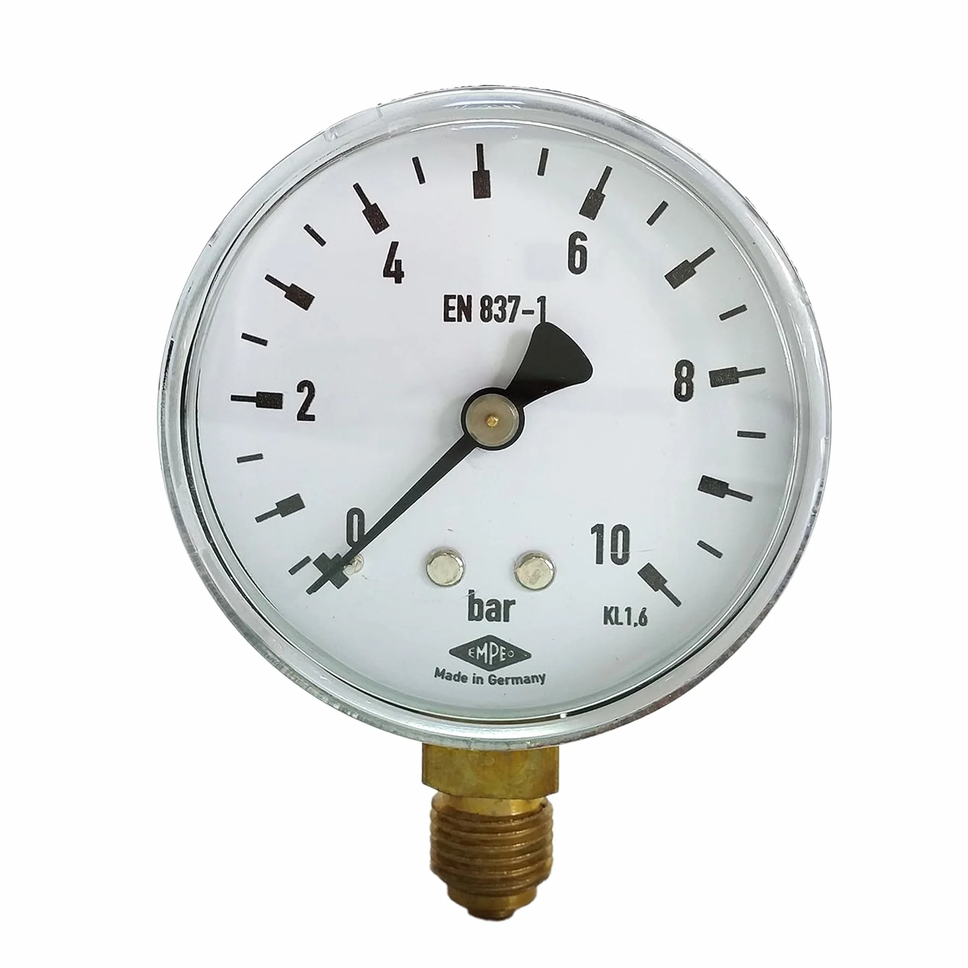 Manometr, NG63, 0-10bar, G1/4" na dole