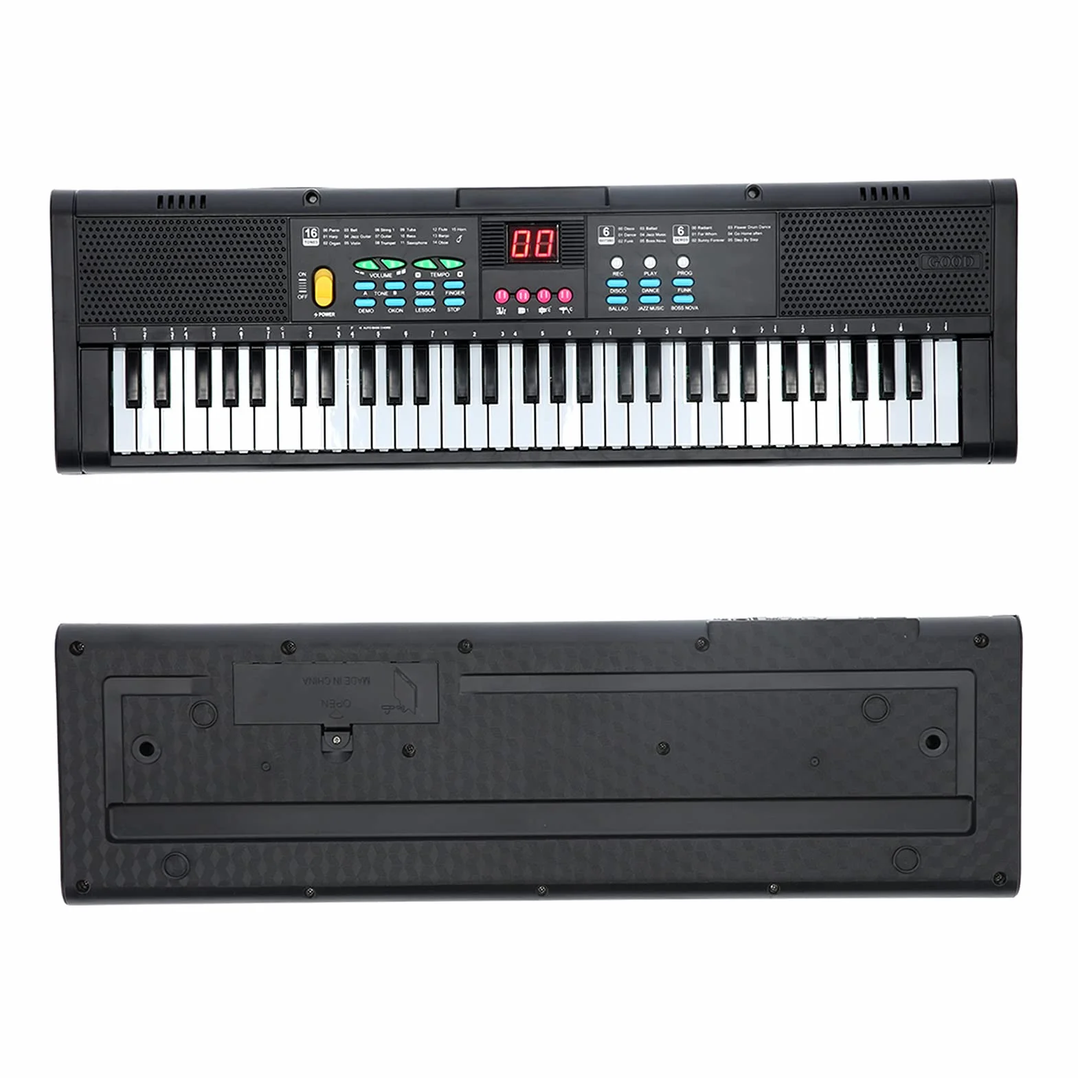 Cyfrowy instrument fortepianowy, wielofunkcyjne gniazdo słuchawkowe pianina USB MQ6186 do występów dla początkujących dzieci dorosłych