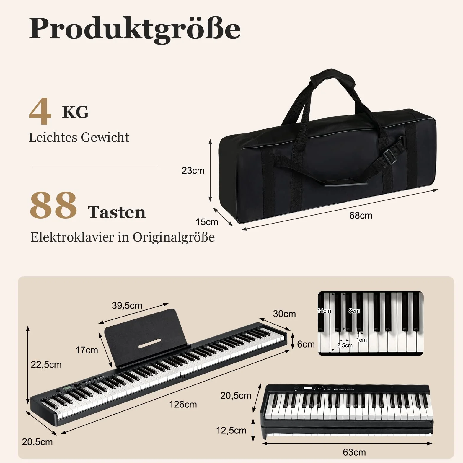 COSTWAY 88 klawiszy pianino elektryczne składane, cyfrowa klawiatura przenośna (128 rytmów, 128 tonów i 20 demo), zestaw pianina cyfrowego dla dzieci i dorosłych (czarny)