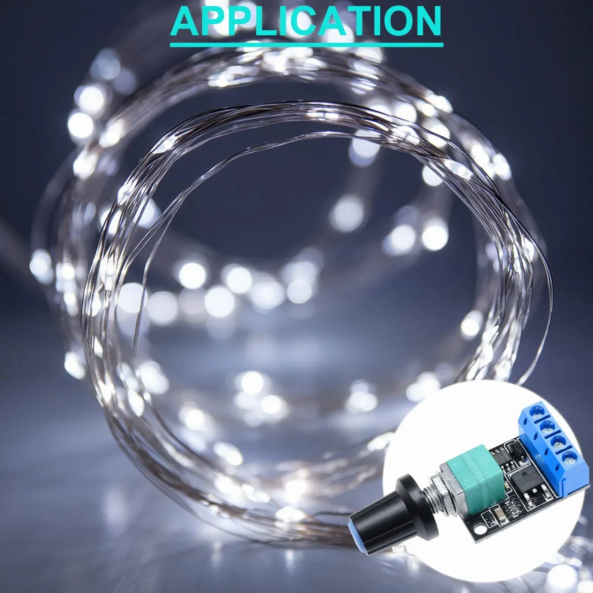 2 sztuk MIni moduł regulatora prędkości PWM DC Silnik gubernator 5V-16V 12V przełącznik kontroli prędkości 10A funkcja ściemniania LED z kablem 24AWG