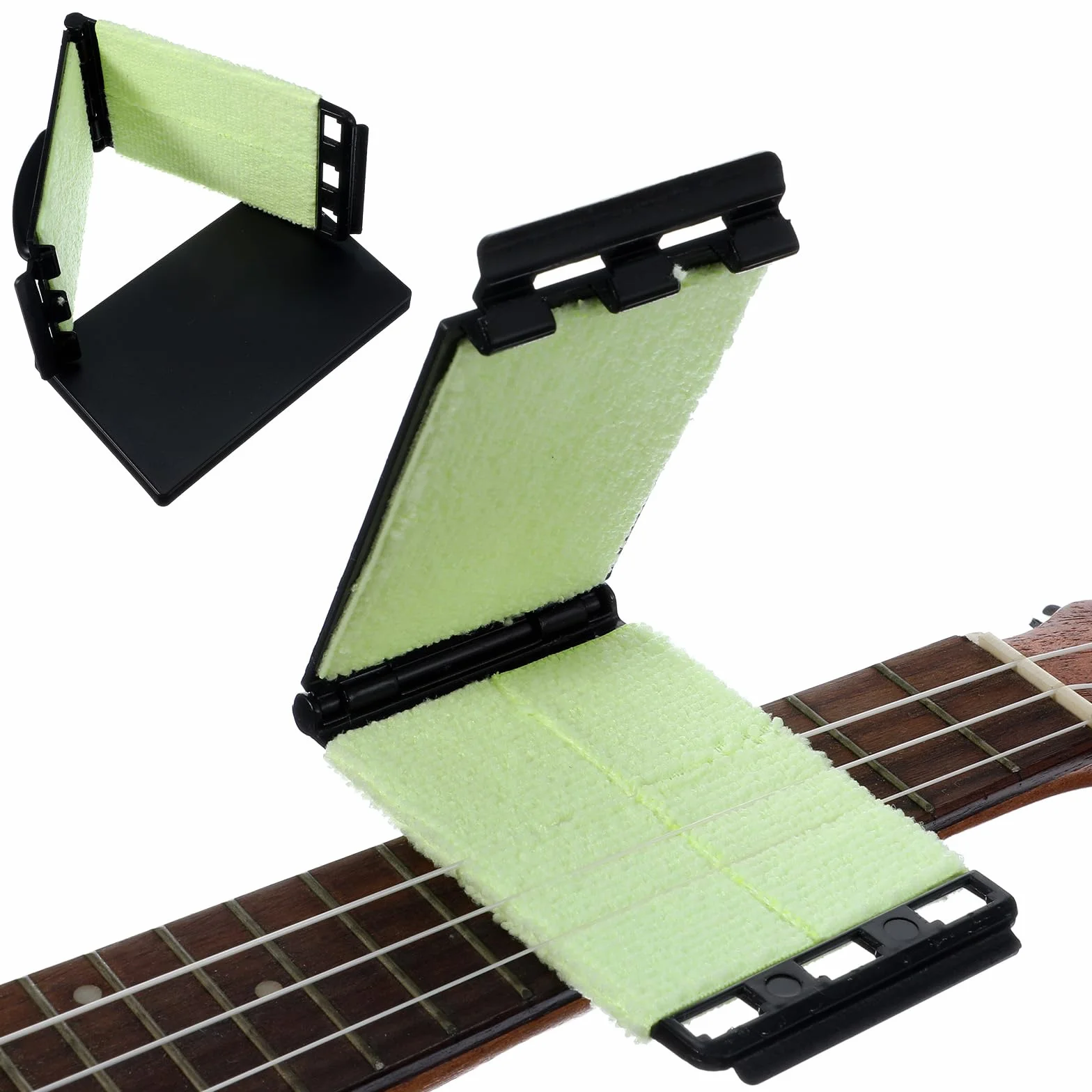 2 szt. nici dentystycznej do czyszczenia strun gitarowych podstrunnicy do gitary elektrycznej zestaw do konserwacji podstrunnicy premium czysta ściereczka narzędzie szorowanie do skrzypiec basowych