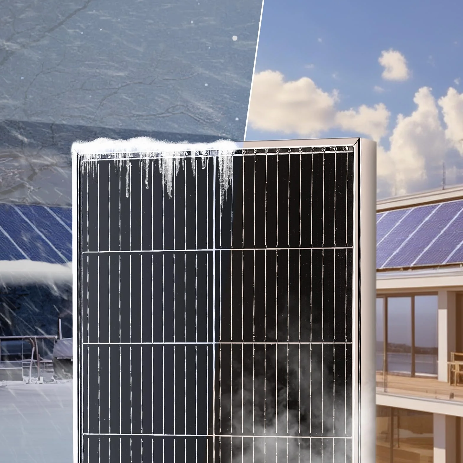VEVOR Panel słoneczny 200 W, zestaw 2 sztuk, monokrystaliczny moduł solarny 12 V, regulator ładowania, instalacja solarna 16,66 A, współczynnik konwersji 23%, kompatybilny z bateriami AGM, żelowymi,