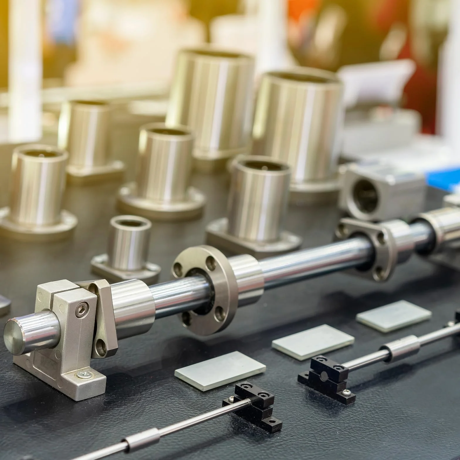 PATIKIL SHF10 aluminiowy ruch liniowy pręt szynowy uchwyt zaciskowy prowadnicy 4 szt. do 10 mm wału