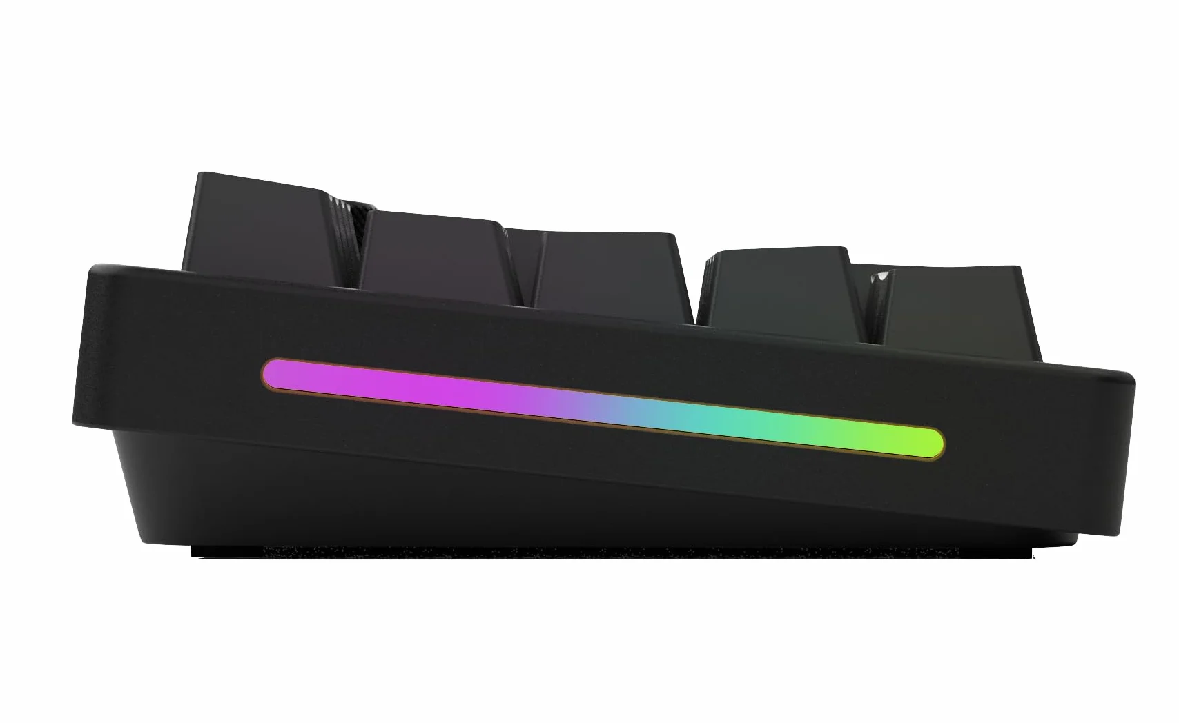 Glorious Gaming GMMK – przewodowo lub bezprzewodowo (Bluetooth), aluminium, suwak do konfiguracji i gałka do obrotów, RGB, 18x ABS doubleshoot – Czarny