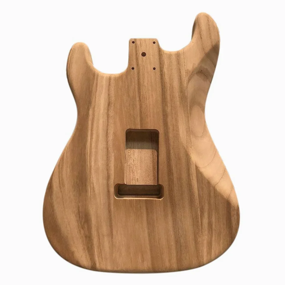 polerowany drewniany do gitary elektrycznej, gitara z drewnianym korpusem, niedokończony korpus gitary basowej, wymiana korpusu