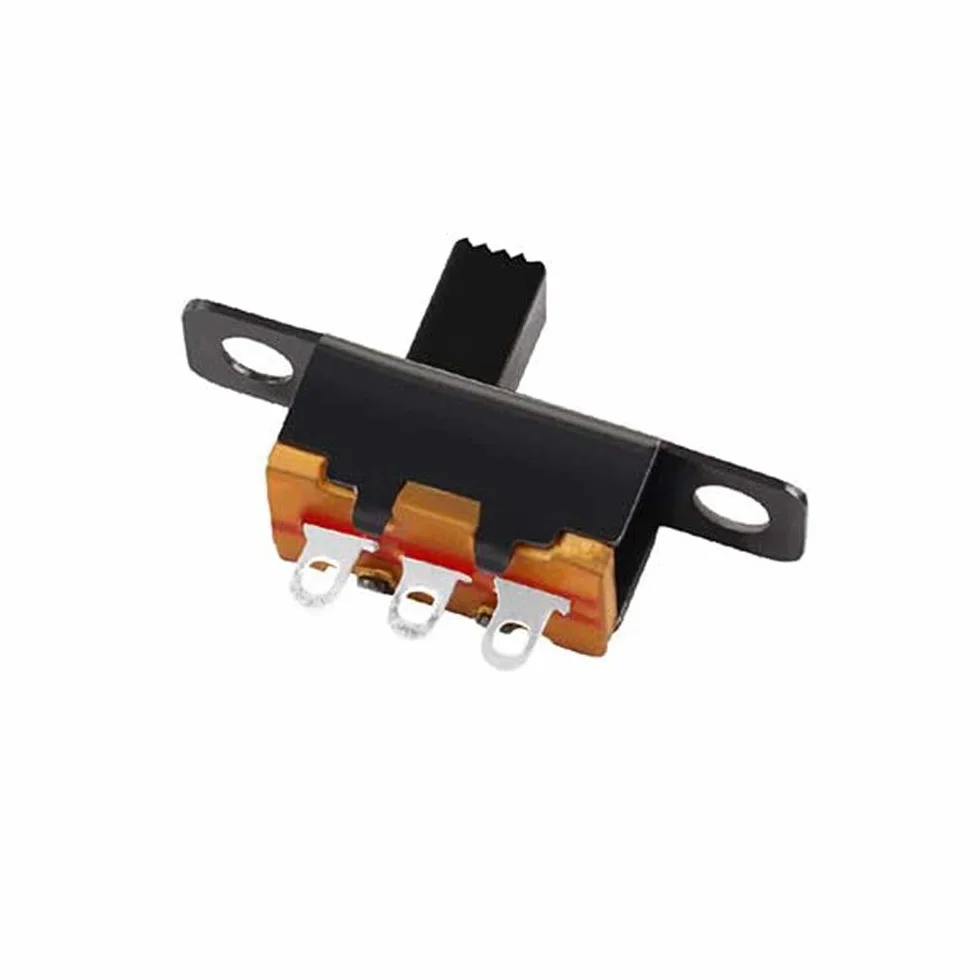20 sztuk mini pionowych przełączników przesuwnych 1P2T SPDT 3 piny 2 pozycje DC50 V 0,5 A SS12D10 przełącznik z 20 sztukami mini panelowy przełącznik przesuwny wł./wył. SS12F15 przełącznik