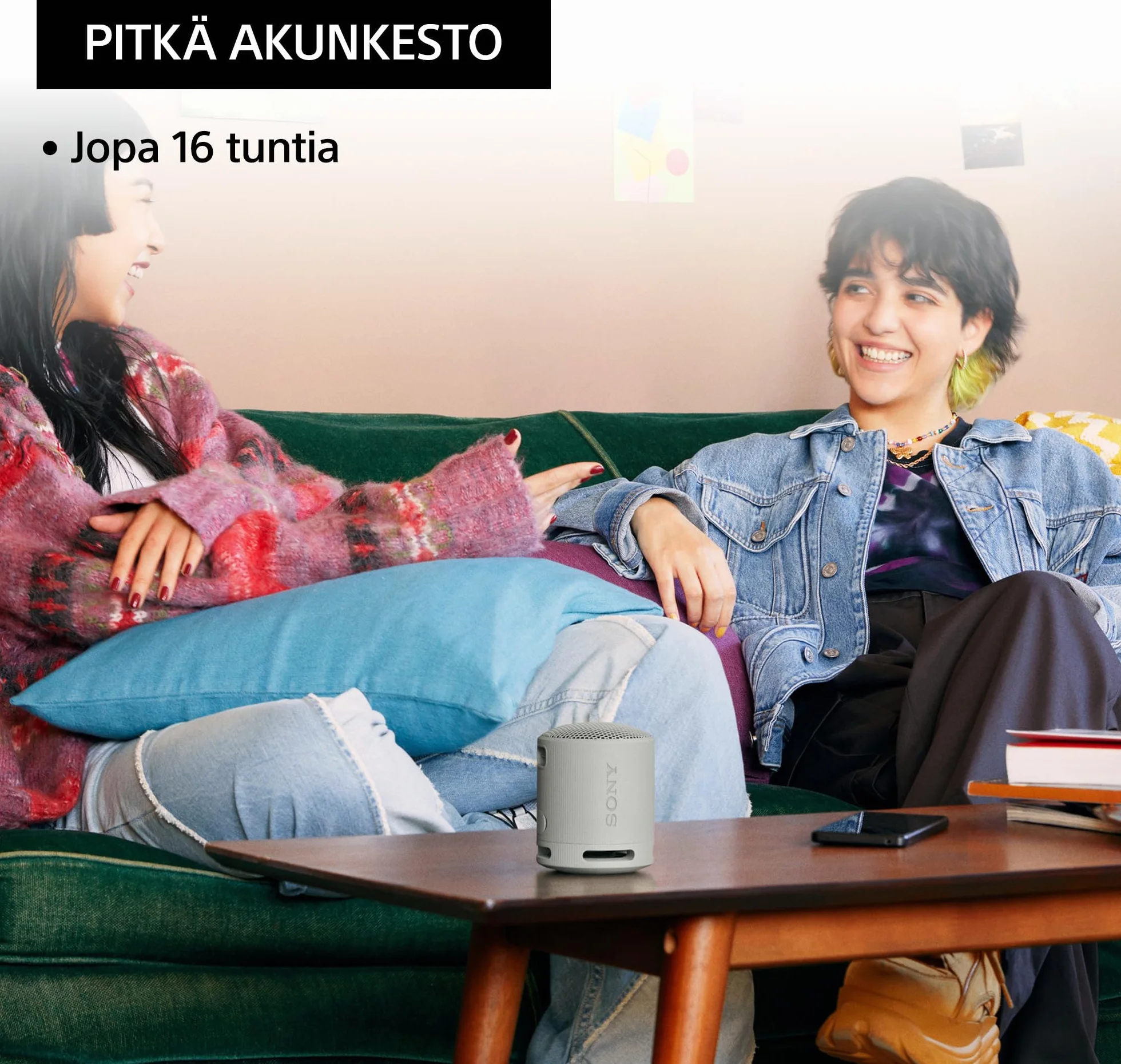 Sony SRS-XB100 - Bezprzewodowy głośnik Bluetooth, przenośny, lekki, podróżny, trwały, wodoodporny i pyłoszczelny IP67, akumulator 16 godz., uniwersalny pasek, zestaw głośnomówiący, jasnoszary