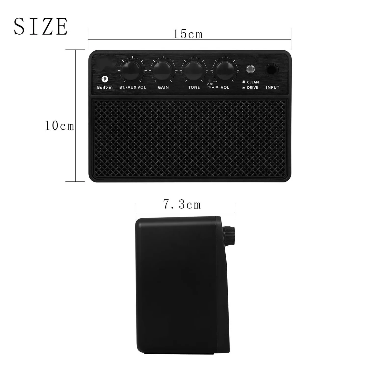Standardowy Pedał Efektowy Do Gitary Wzmacniacz Do Gitary Elektrycznej Bas Efekty ABS Przenośny Głośnik Audio Akcesoria Do Ćwiczeń