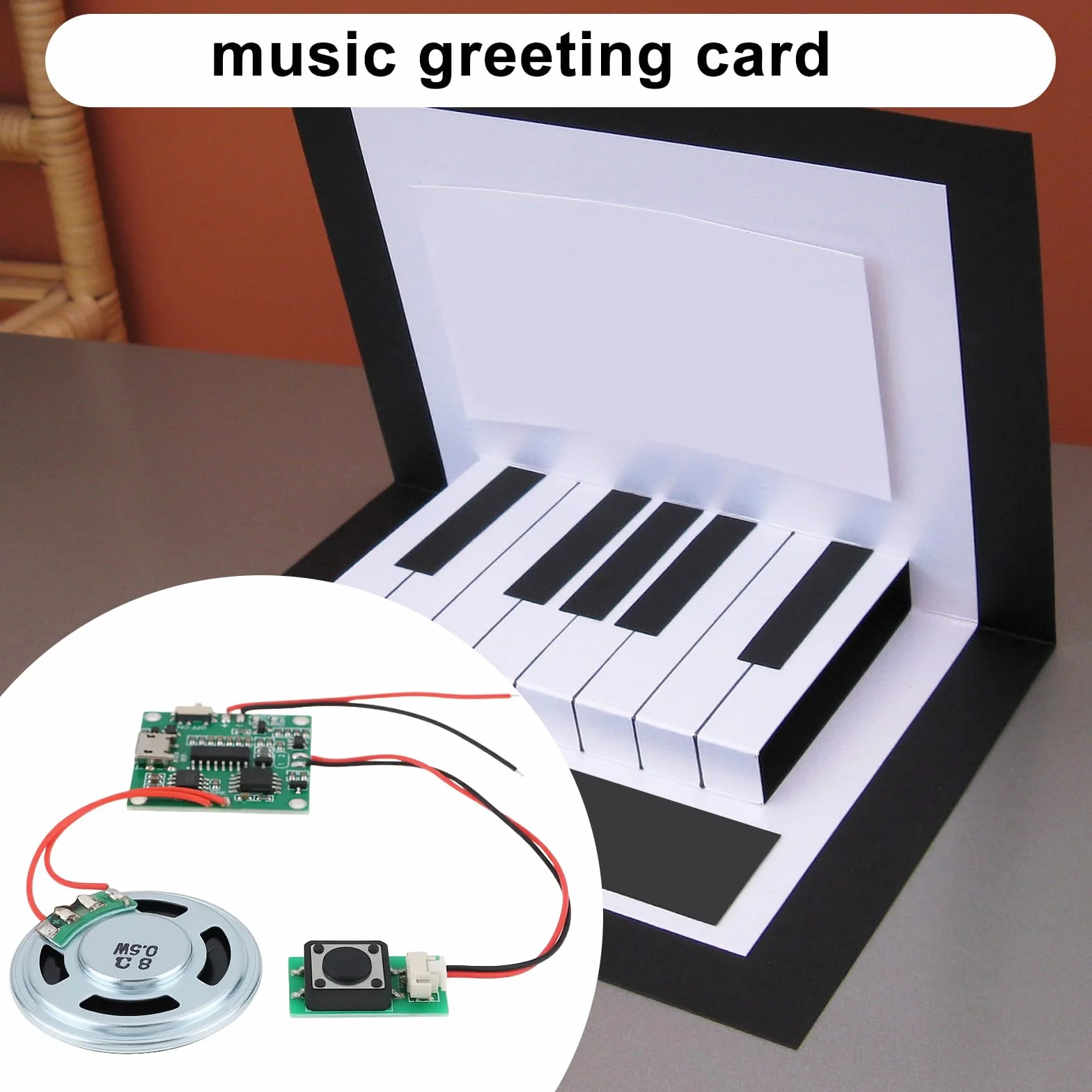 8M Sound Modul Programmierbare MP3 WAV Musik Player with Speaker for DIY Birthday Music Box Greeting Card 4.5-5V
