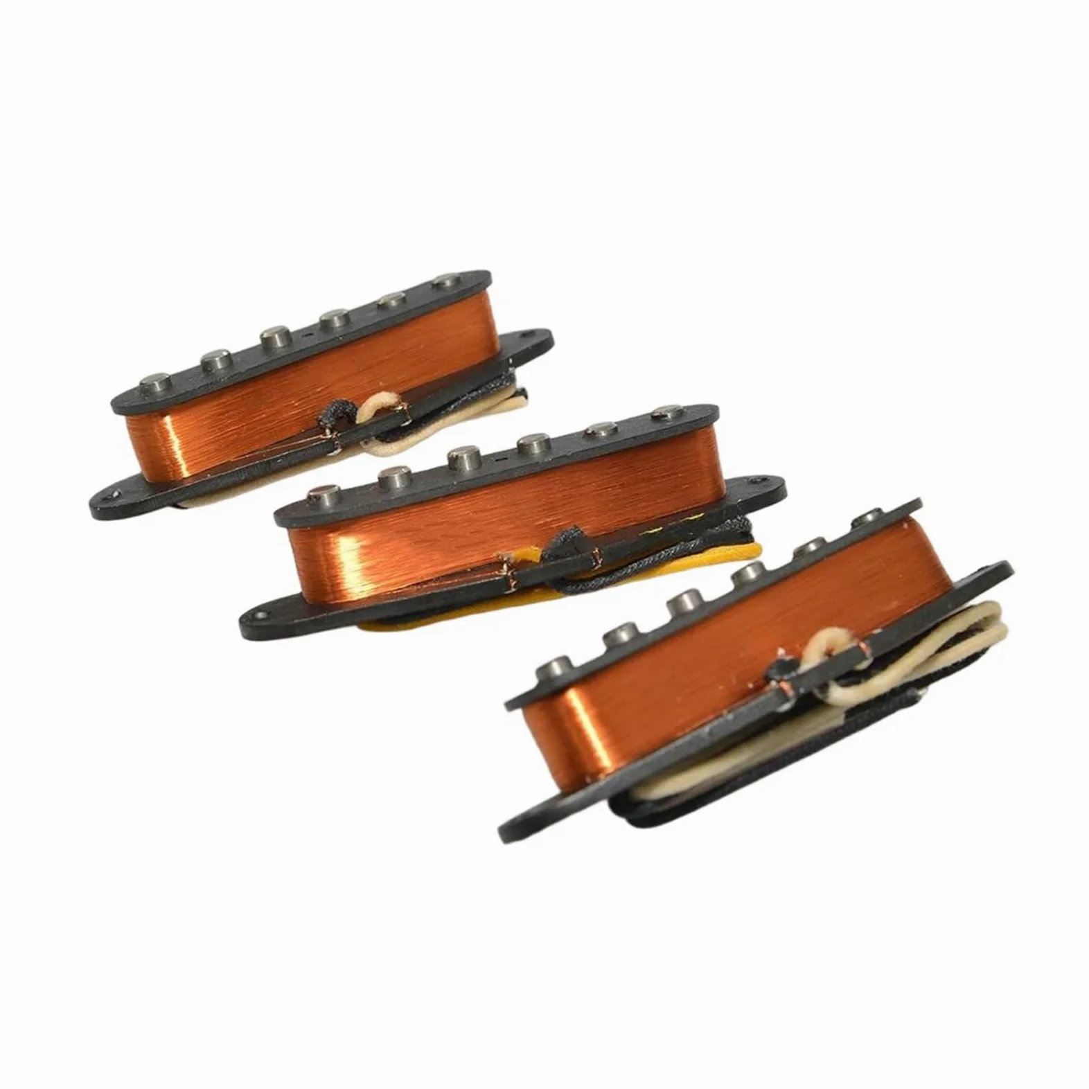 Przetwornik Gitary Elektrycznej Gitara Elektryczna Alnico 5 Retro Z Przeplotem Przetwornik SSS Wykonany Ręcznie(Yellow)