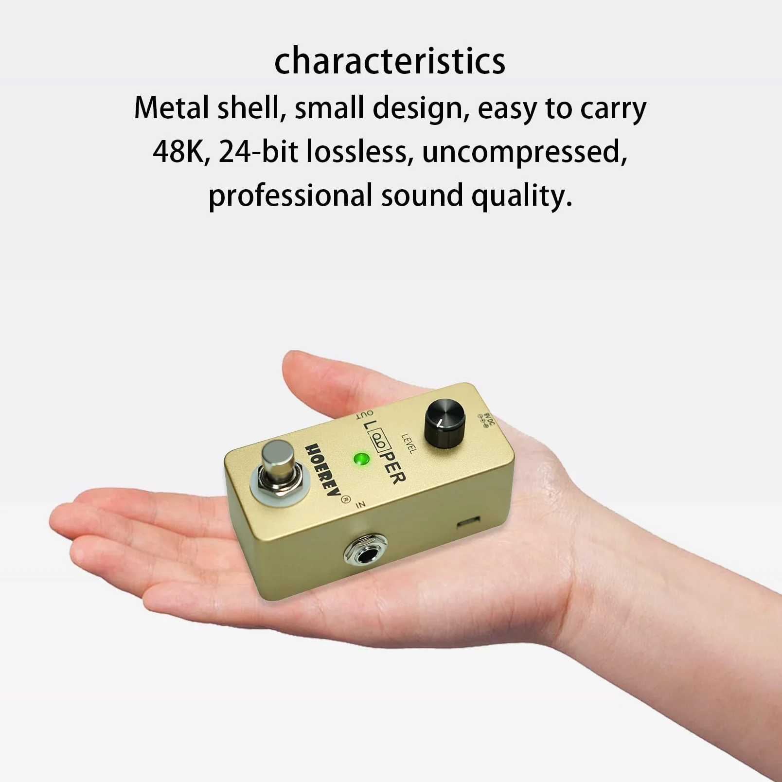 Hoerev Gitara Mini Looper Złoty