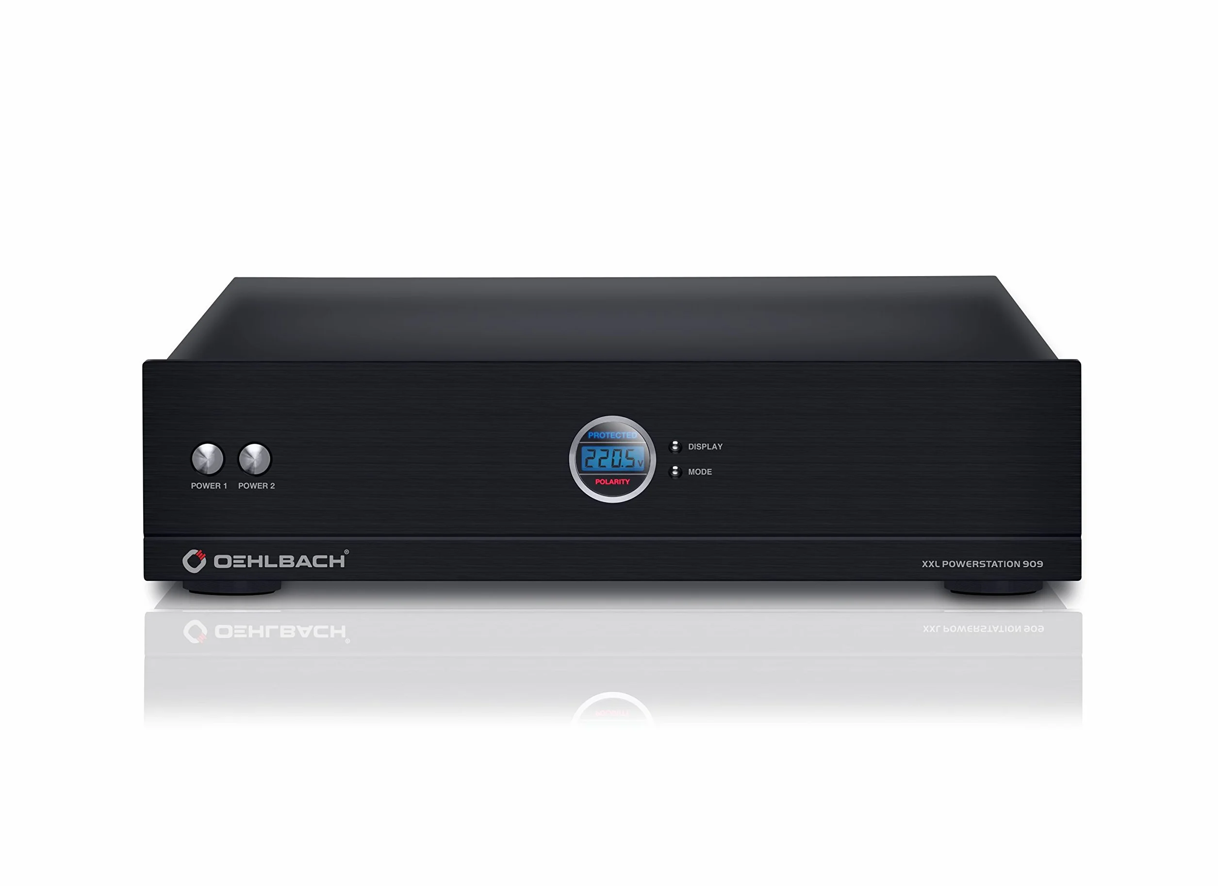 Oehlbach Powerstation 909 - gniazdo wtykowe z filtrem zasilania, ochrona przed przepięciem, 8 portów, funkcja opóźnienia, wysokiej klasy obróbka do HiFi i kina domowego, kolor czarny