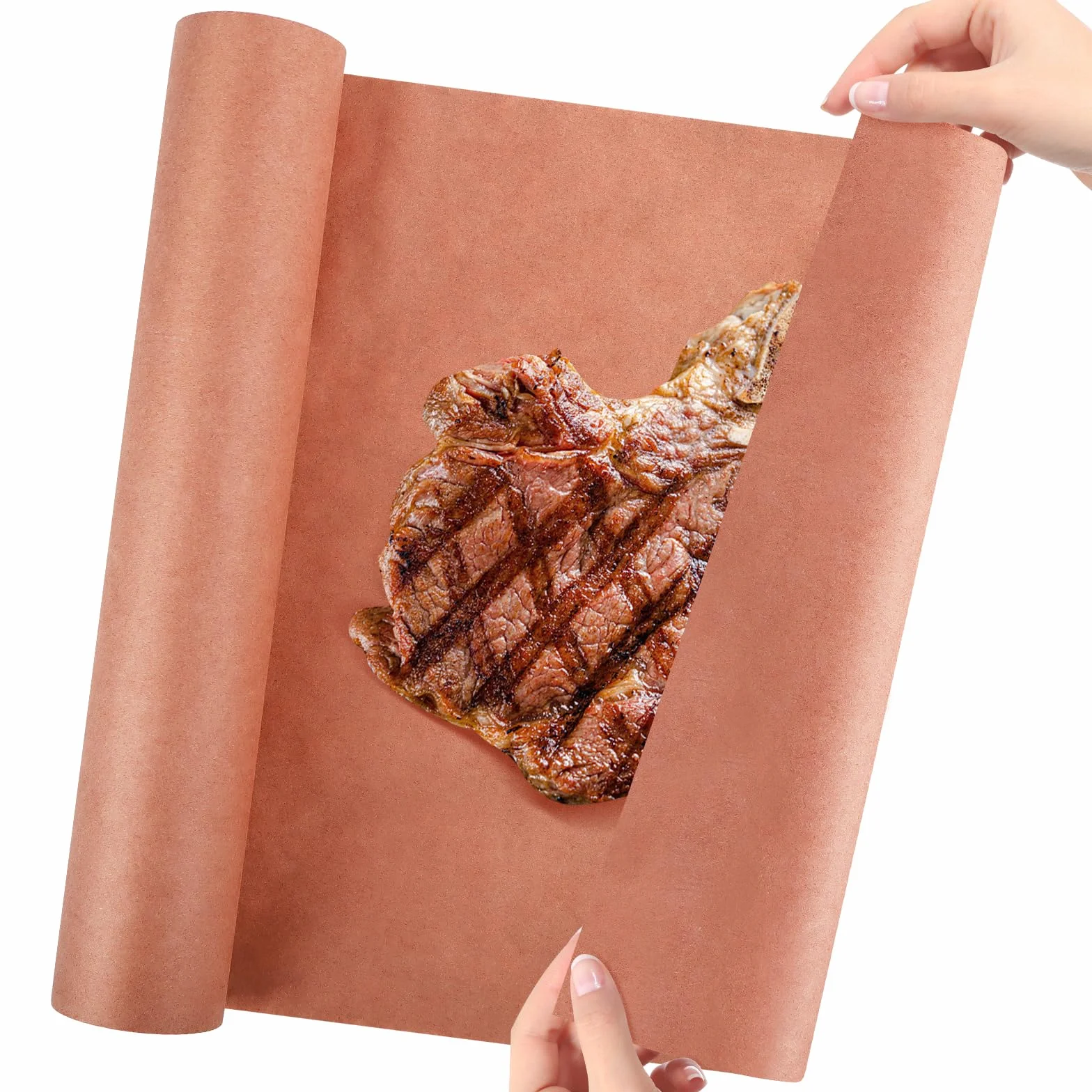 Różowy papier rzeźniczy w rolce Butcher Paper BBQ 30 cm x 18 m papier do grillowania, papier typu kraft, rolka do grilla, BBQ, wędzarni, ryb, mięsa