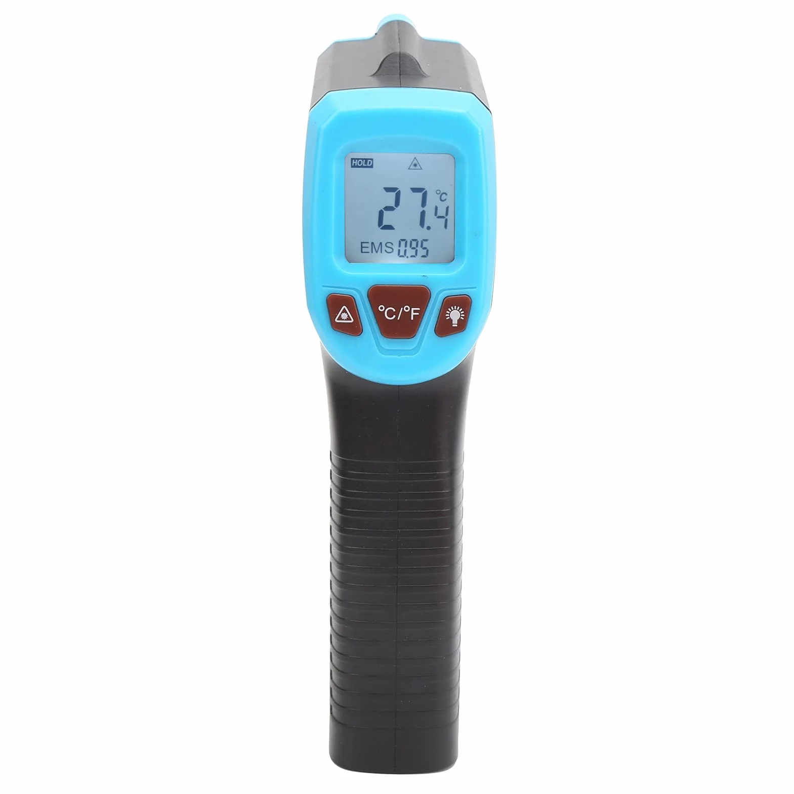 Pistolet do Pomiaru Temperatury na Podczerwień Wyświetlacz LCD Termometr Przemysłowy Termometr Bezdotykowy(niebieski)