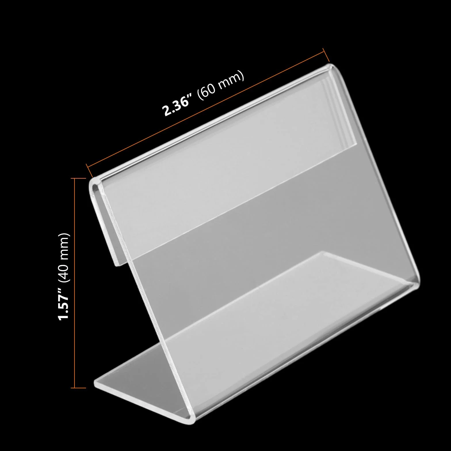 50 sztuk akrylowych uchwytów na etykiety, 6 x 4 cm, stojak na stó?, akrylowe, ma?e tabliczki, uchwyt na nazwisko, mini tabliczka, pionowy akrylowy uchwyt na etykiety do supermarketów,