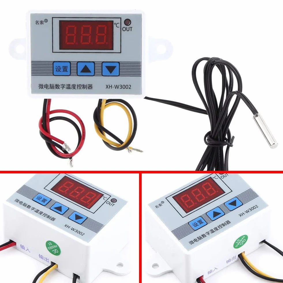 Termostat cyfrowy z regulatorem temperatury do klimatyzacji i ogrzewania (AC220V)