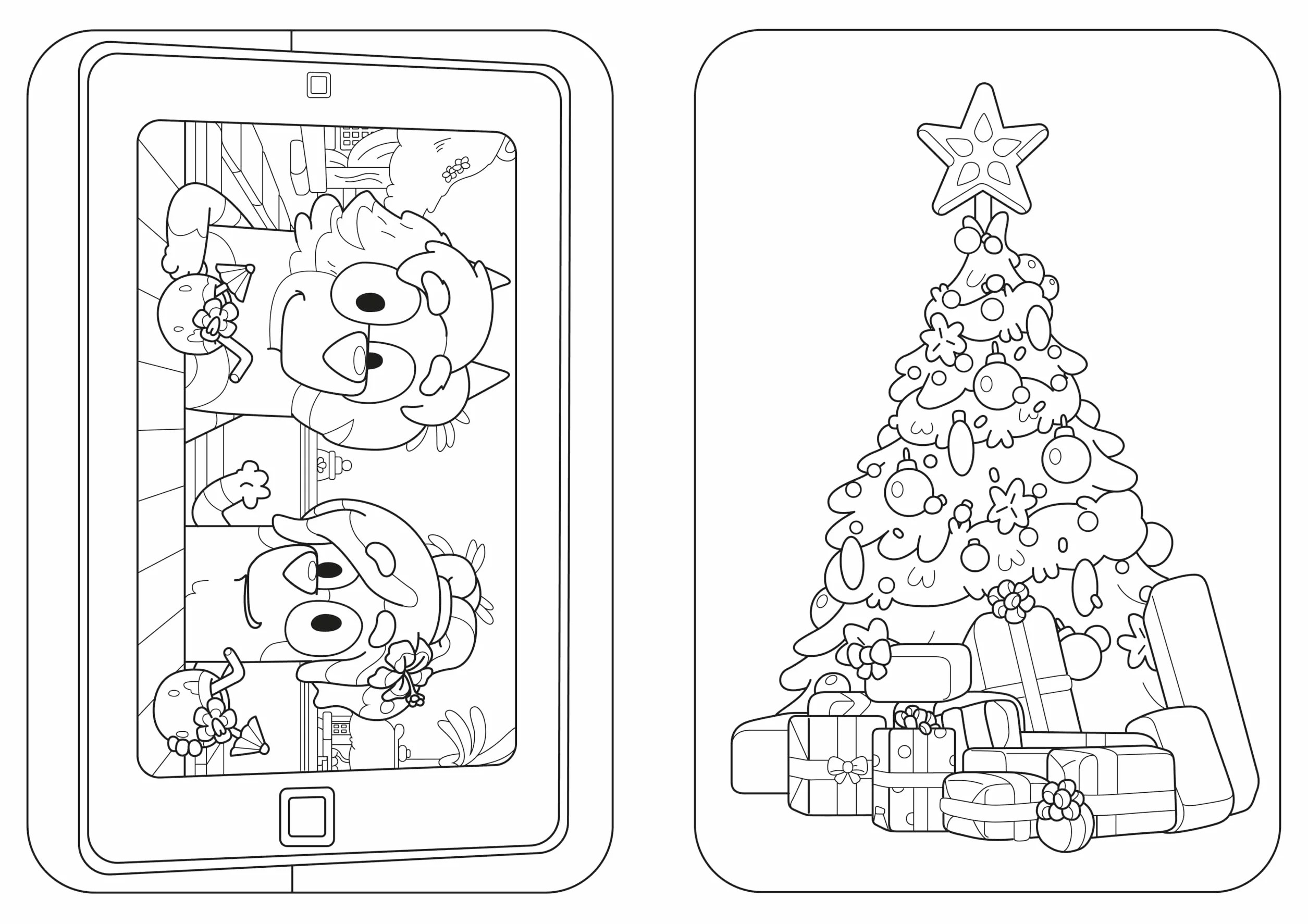 Bluey: Merry Christmas: A Colouring Book