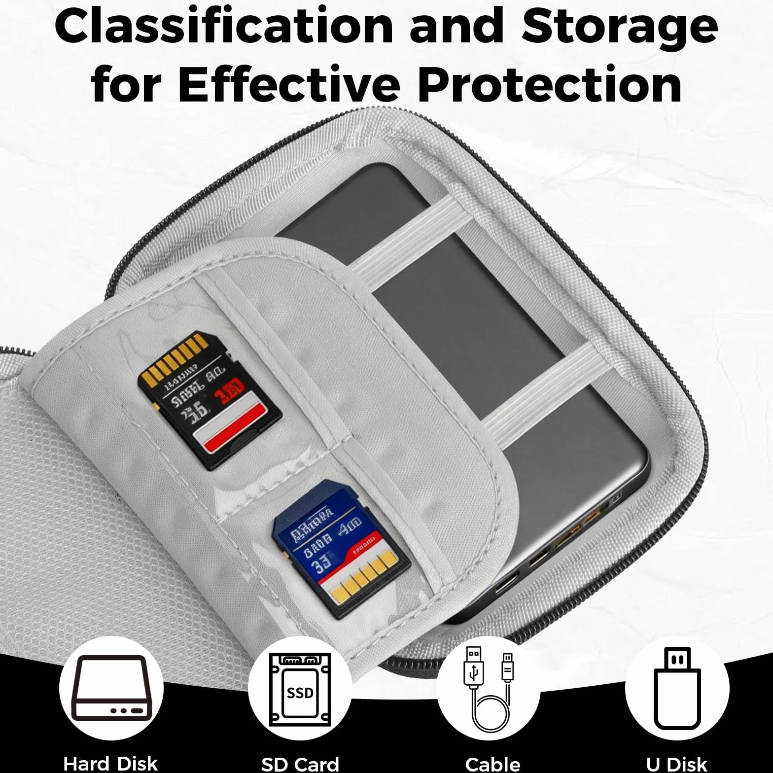 Pokrowiec na dysk twardy SSD do Samsung T9/T7 Shield/T7/T7 Touch, twarda obudowa mała torba do przenoszenia, Portable SSD 1TB 2TB 4TB zewnętrzny SSD Case etui ochronne