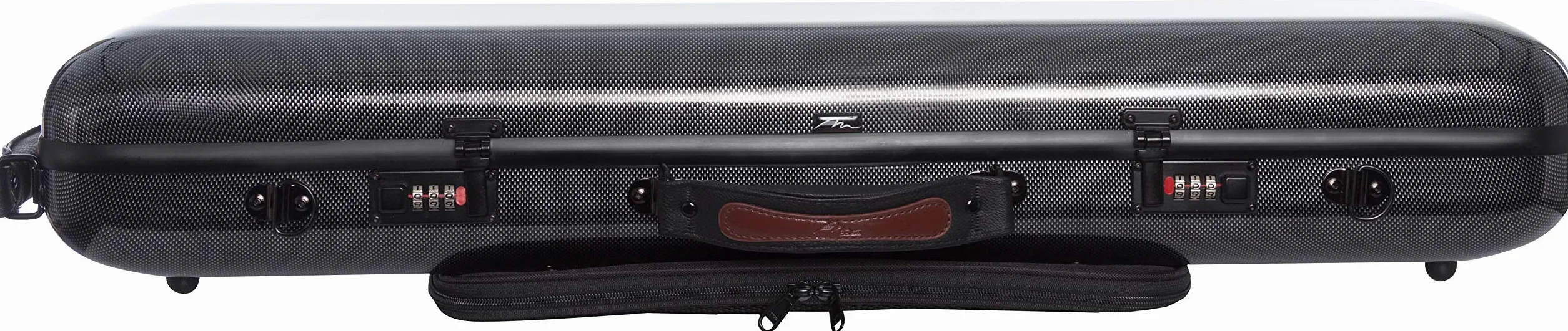 Futerał skrzypcowy Fiberglass Safe Oblong 4/4 point czarny - oliwkowy M-case + torba na nuty