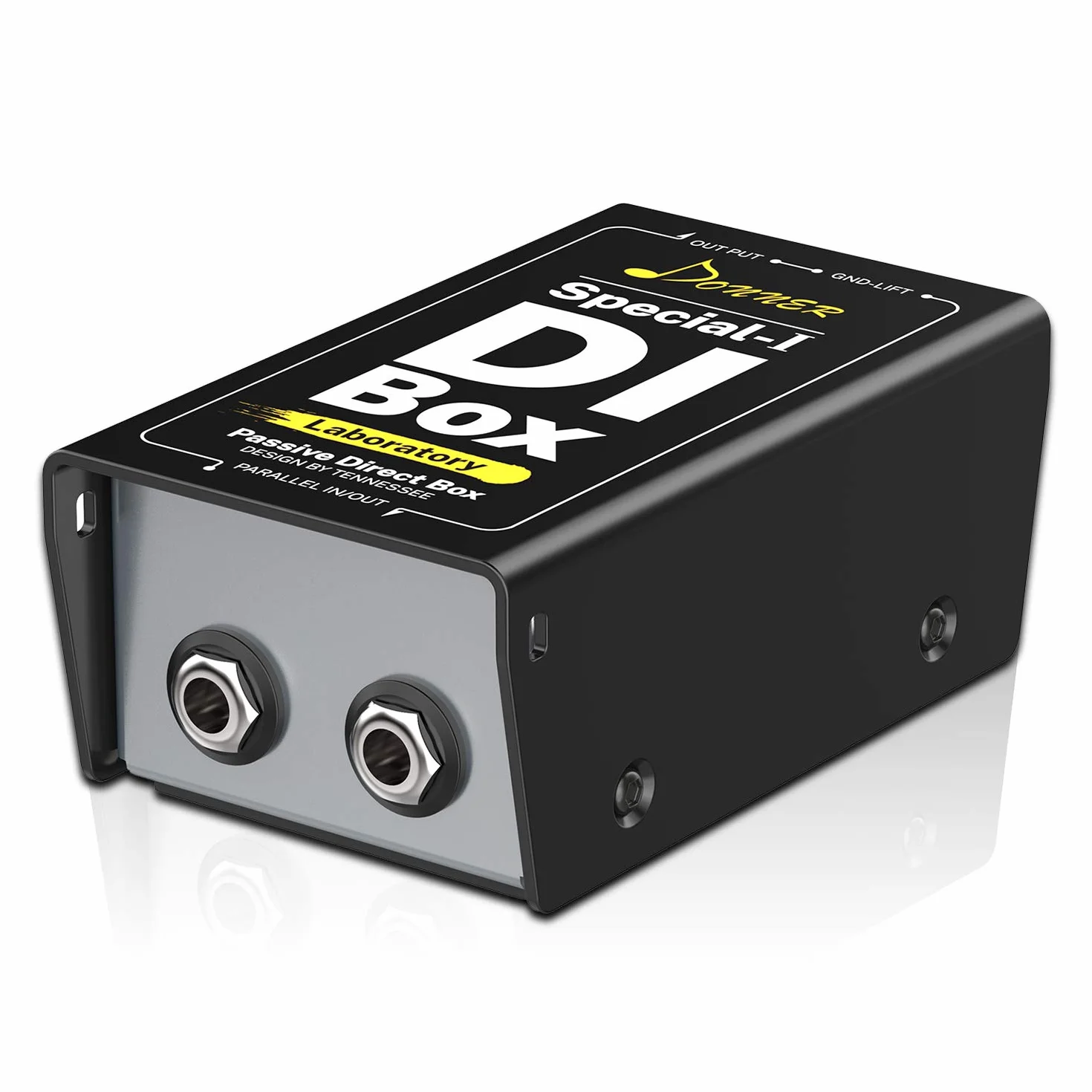 Donner Pasywny DI-Box Special-I Professional High-Performance Jednostka Eliminator szumu 1/4" Instrument Direct Box do zrównoważonego i niezrównoważonego XLR