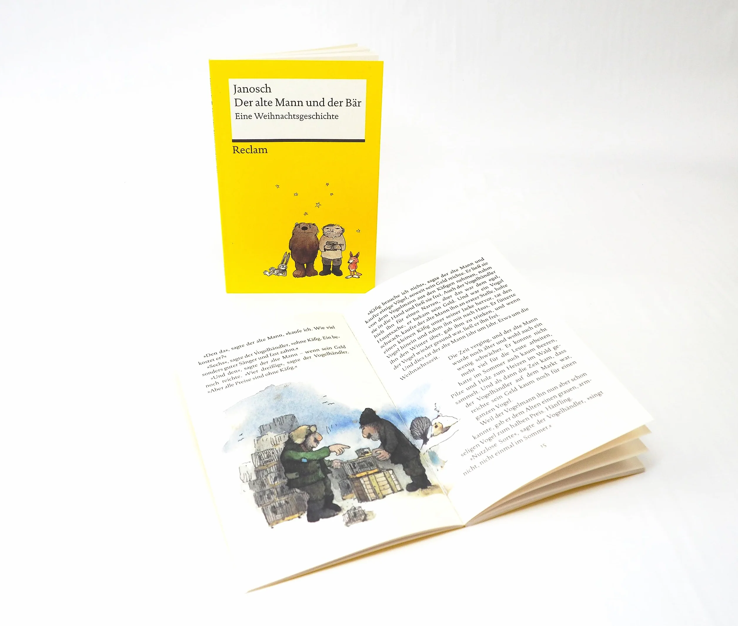 Der alte Mann und der Bär. Eine philosophische Weihnachtsgeschichte von Janosch - Platz 3 der SPIEGEL-Bestsellerliste - Reclams Universal-Bibliothek: Janosch - 14396