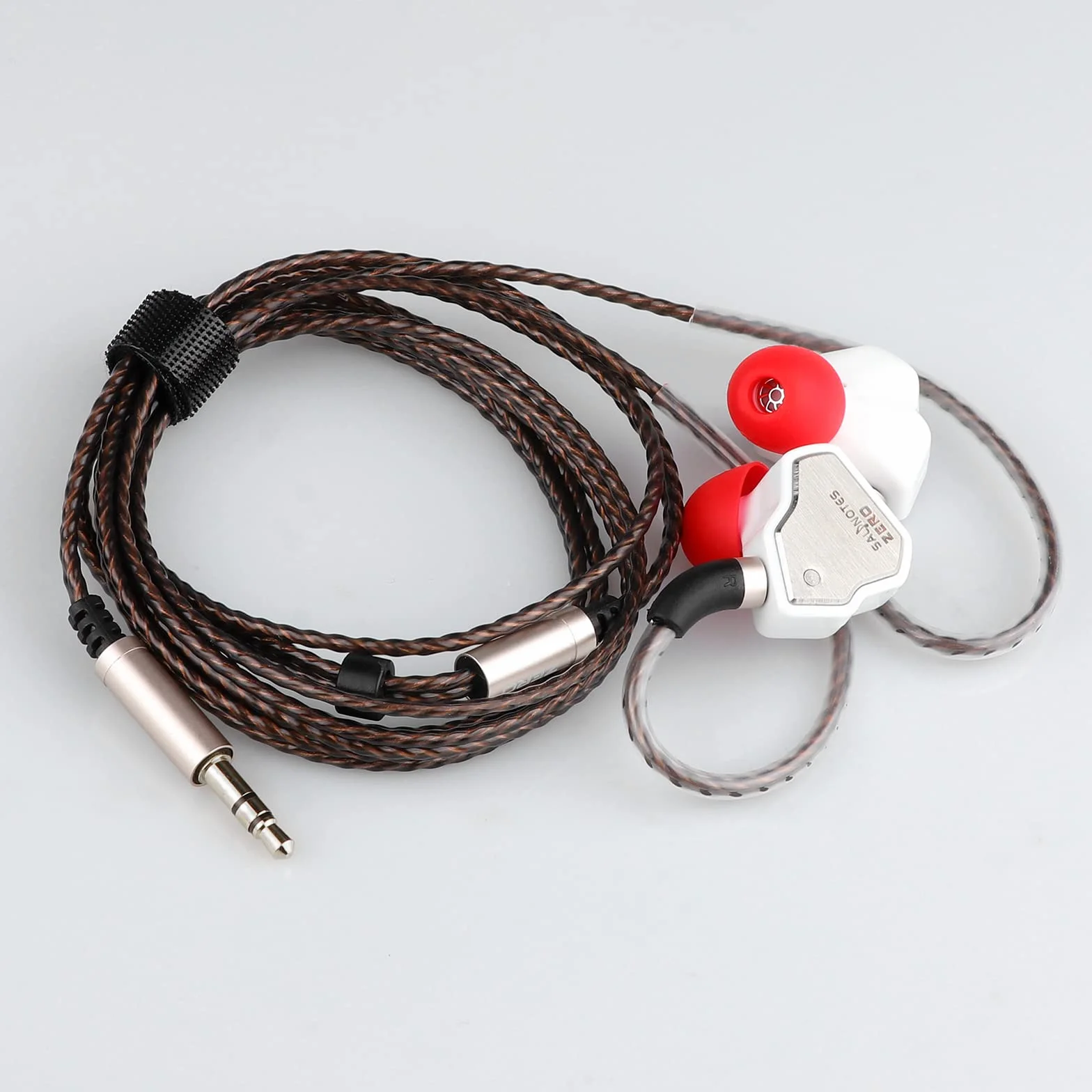 7Hz Salnotes Zero Słuchawki douszne Hi-Fi IEM 10 mm, membrana kompozytowa, stal nierdzewna, kabel OFC 2-pin, biały