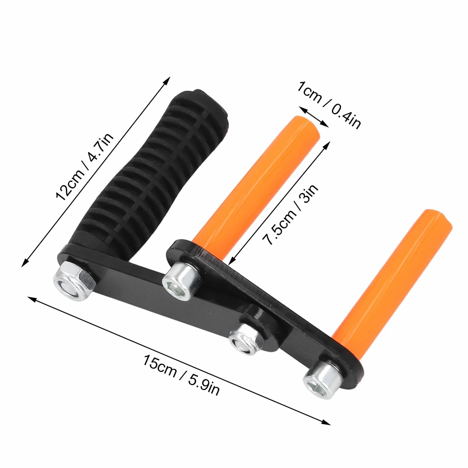 Walfront 2PCS 115 Kg Sklejki Uchwyt Panelu Przenoszenia Obciążenia, Ergonomiczny Projekt, Otwór 53 Mm, z Dwoma Skoordynowanymi Zaciskami do Podnoszenia Dużych Płyt