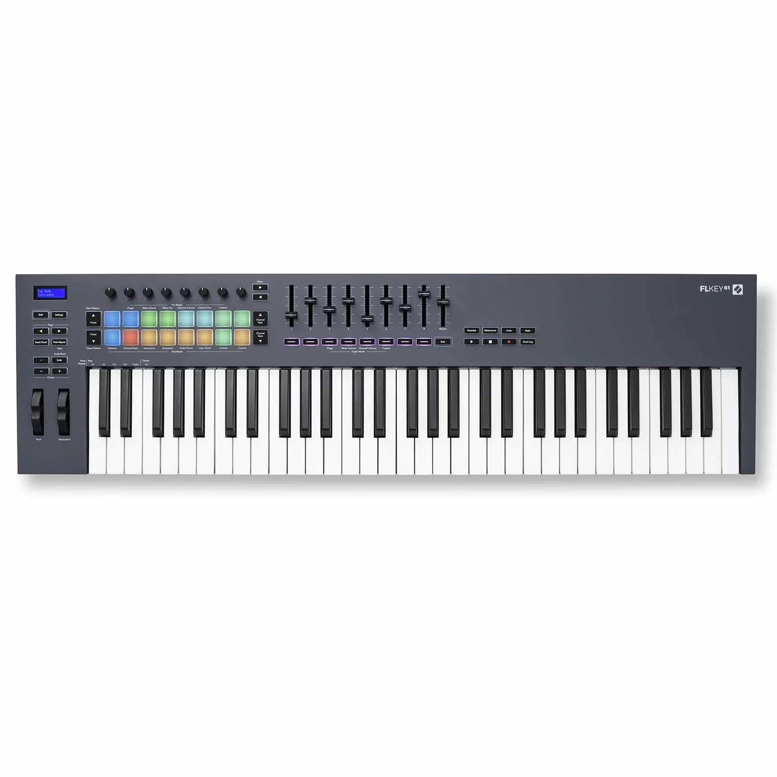 Novation FLkey 61, kontroler klawiatury MIDI — płynna integracja FL Studio z trybem akordów i skalowania. Kompleksowe oprogramowanie do produkcji muzyki