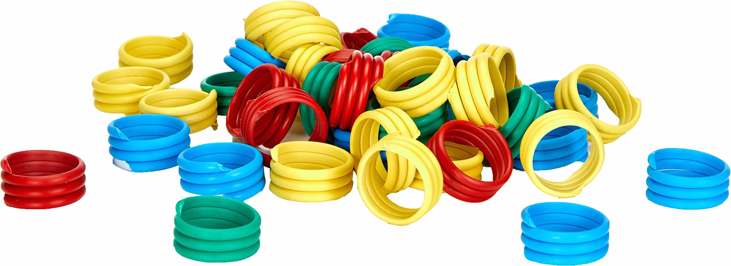 Kerbl Pierścień spiralny 16 mm, tworzywo sztuczne, mieszane kolorystycznie, 100 szt./opakowanie