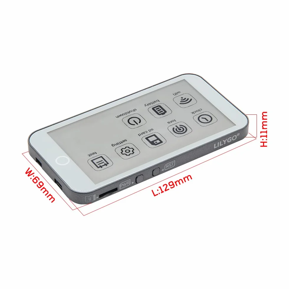 LILYGO T5-4.7-S3 E-Paper Pro ESP32-S3 SX1262 LoRa 868 Mhz TF Card RTC TTGO karta rozwojowa z wyświetlaczem E-Paper Ultra Low Power Touchable 4,7" (z GPS)