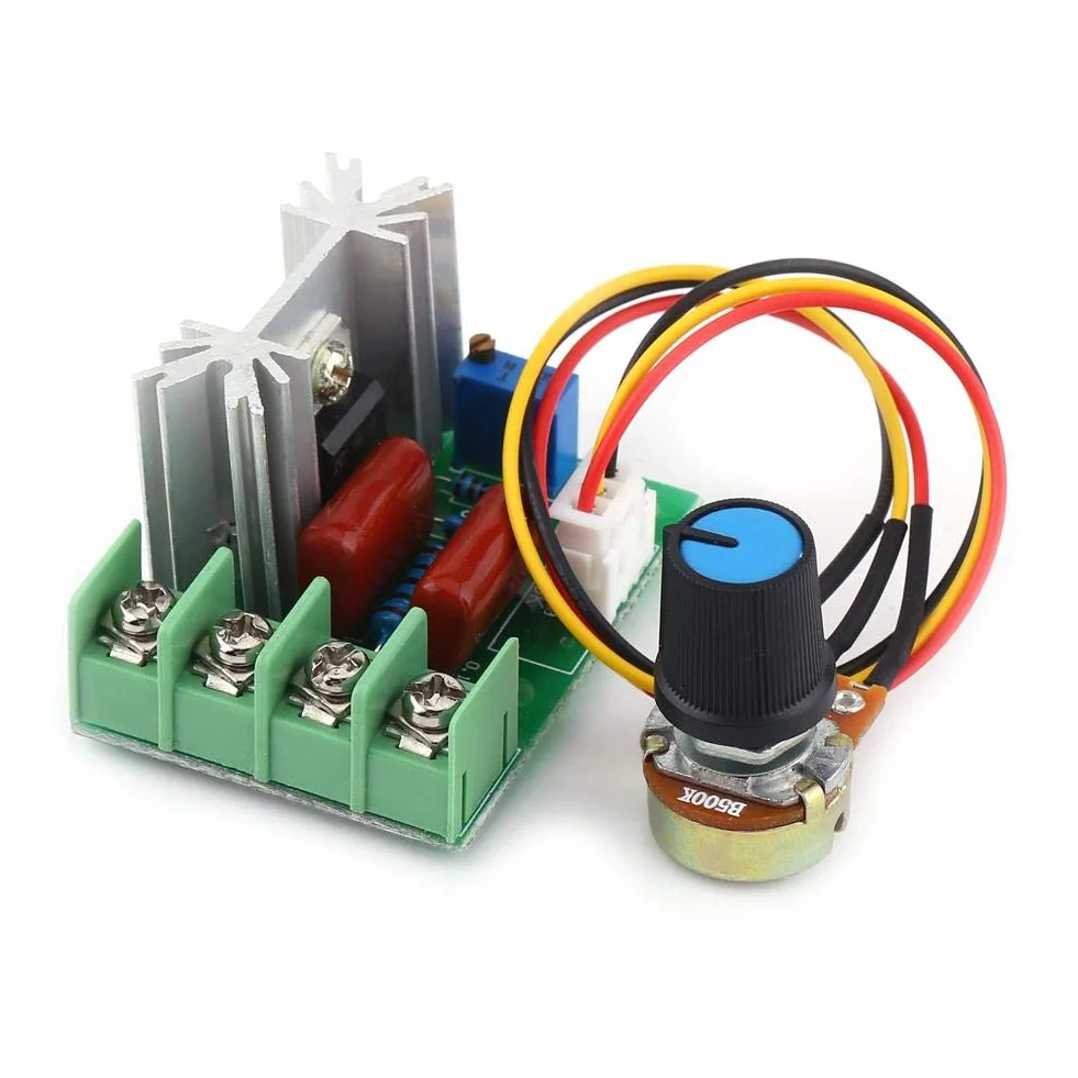 Akozon elektryczny regulator napięcia, moduł AC 50-220 V, 2000 W, SCR, regulator temperatury/prędkości obrotowej silnika, sterowanie jasnością, ściemniaczem, prędkością lub temperaturą