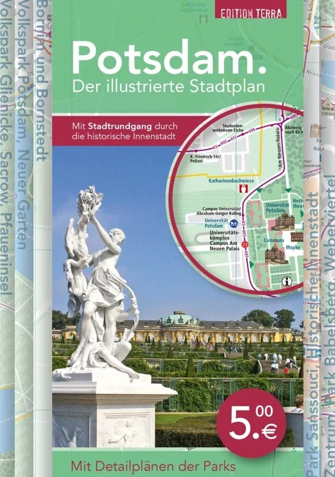 Potsdam. Der illustrierte Stadtplan: Mit Stadtrundgang durch die historische Altstadt. Mit Detailplänen der Parks