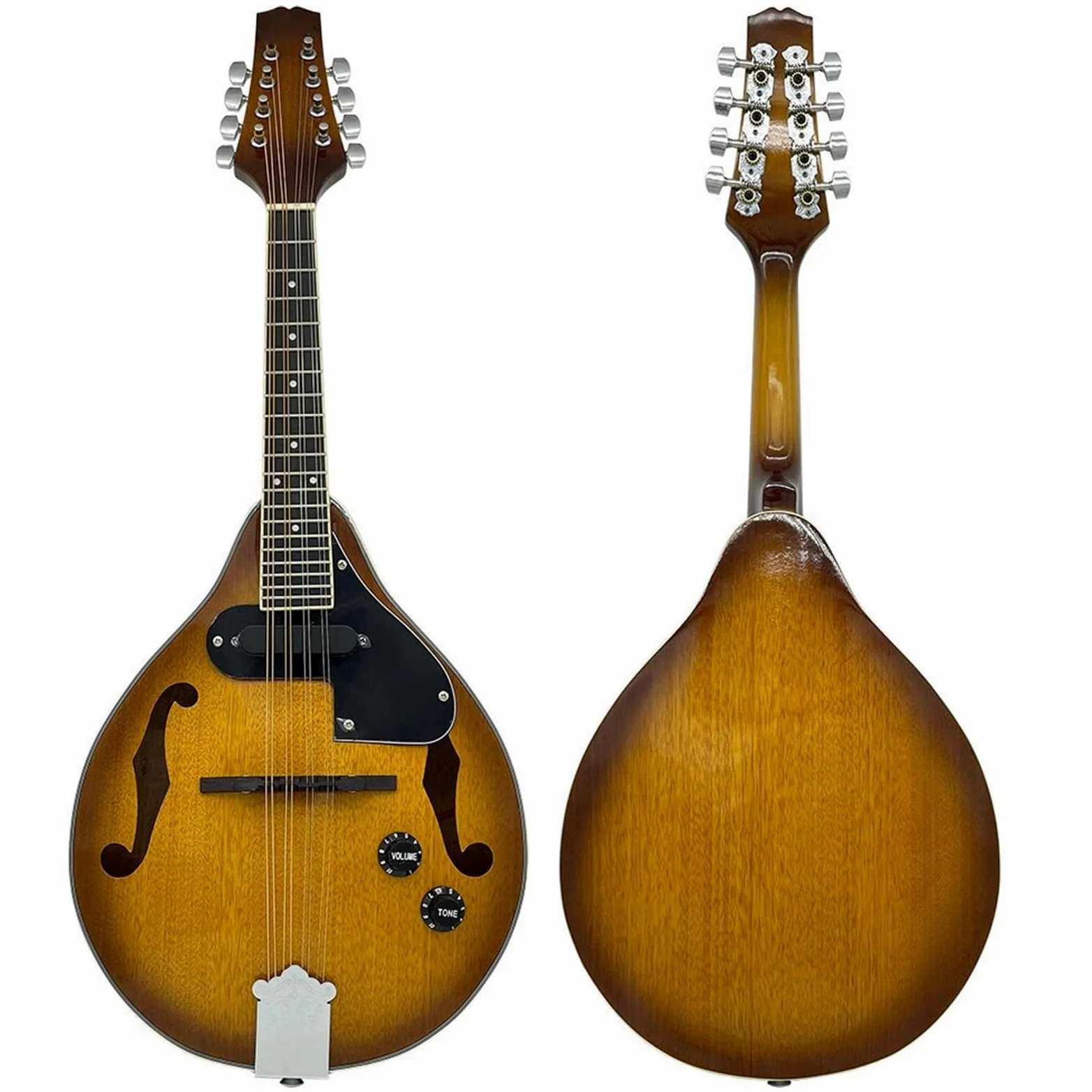 Elektryczna Gitara Mandolinowa Ośmiostrunowa Kompatybilna Ze Wzmacniaczem W Kolorze Kawowym Zestawy Mandolin