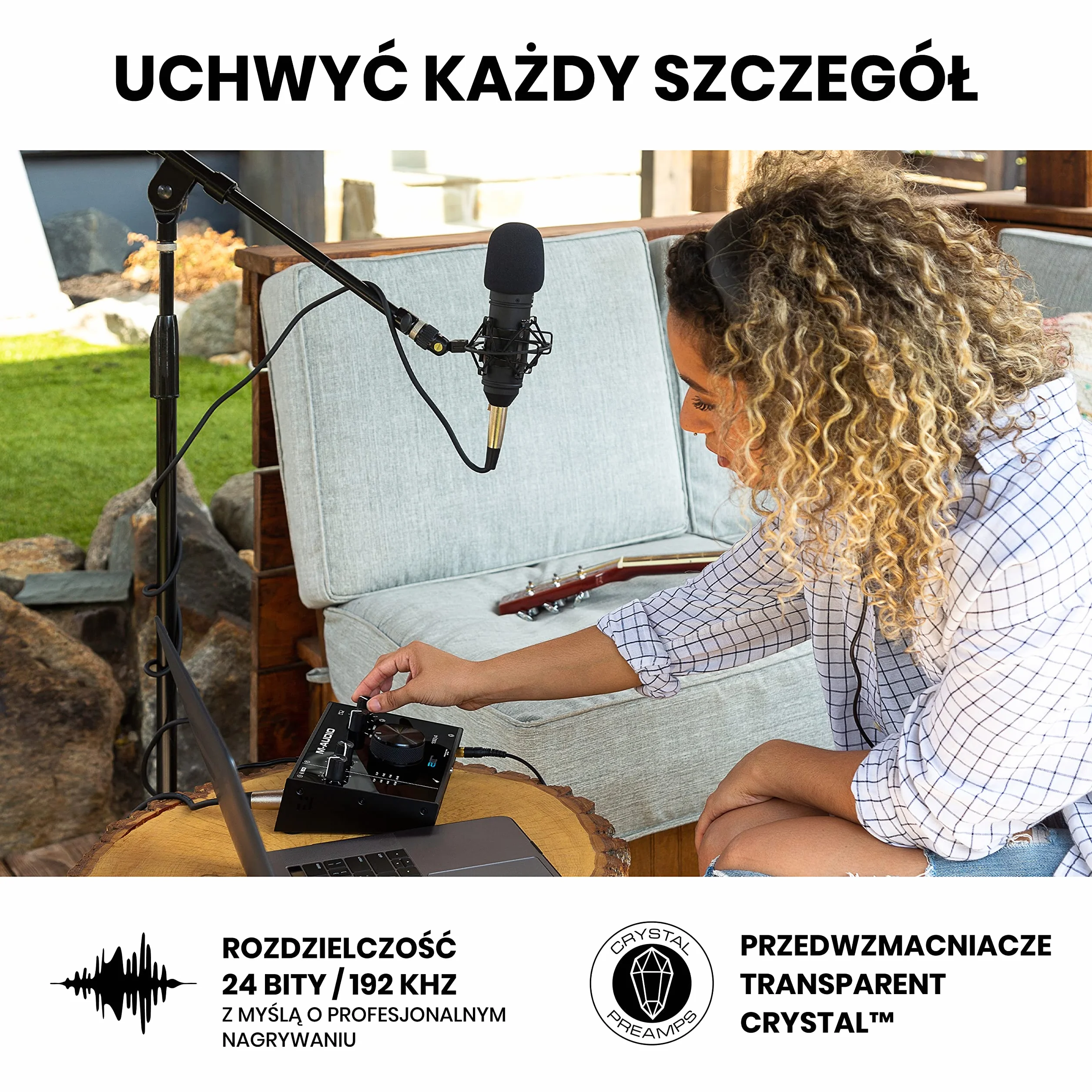 M-AUDIO AIR 192x4 Interfejs audio USB z mikrofonem pojemnościowym i słuchawkami