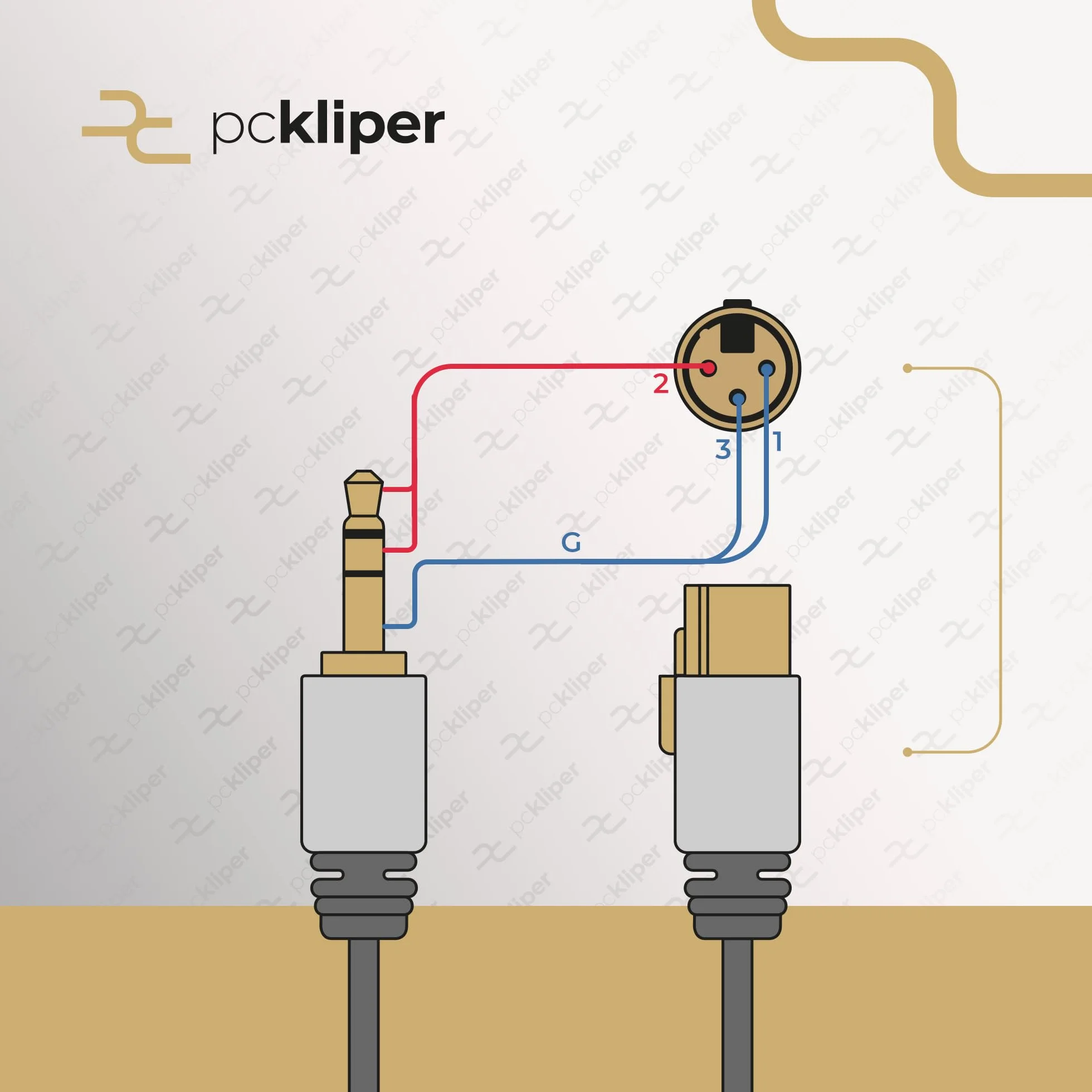 Kabel Mikrofonowy Jack 3,5 Stereo na Gniazdo XLR 3m Przewód Wtyk Aux 3 Pin Żeński XLR/Jack
