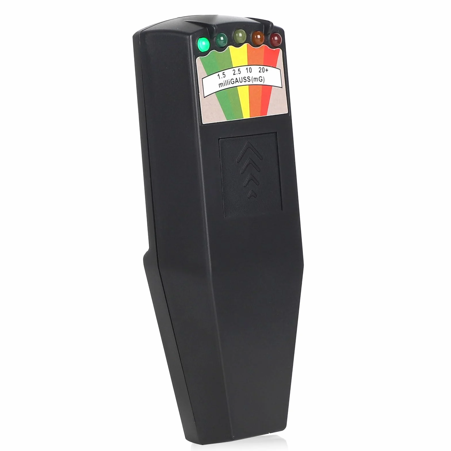 SWAWIS EMF Paranormal miernik EMF, 5 diod LED, 50 Hz – 20 000 Hz, czarny