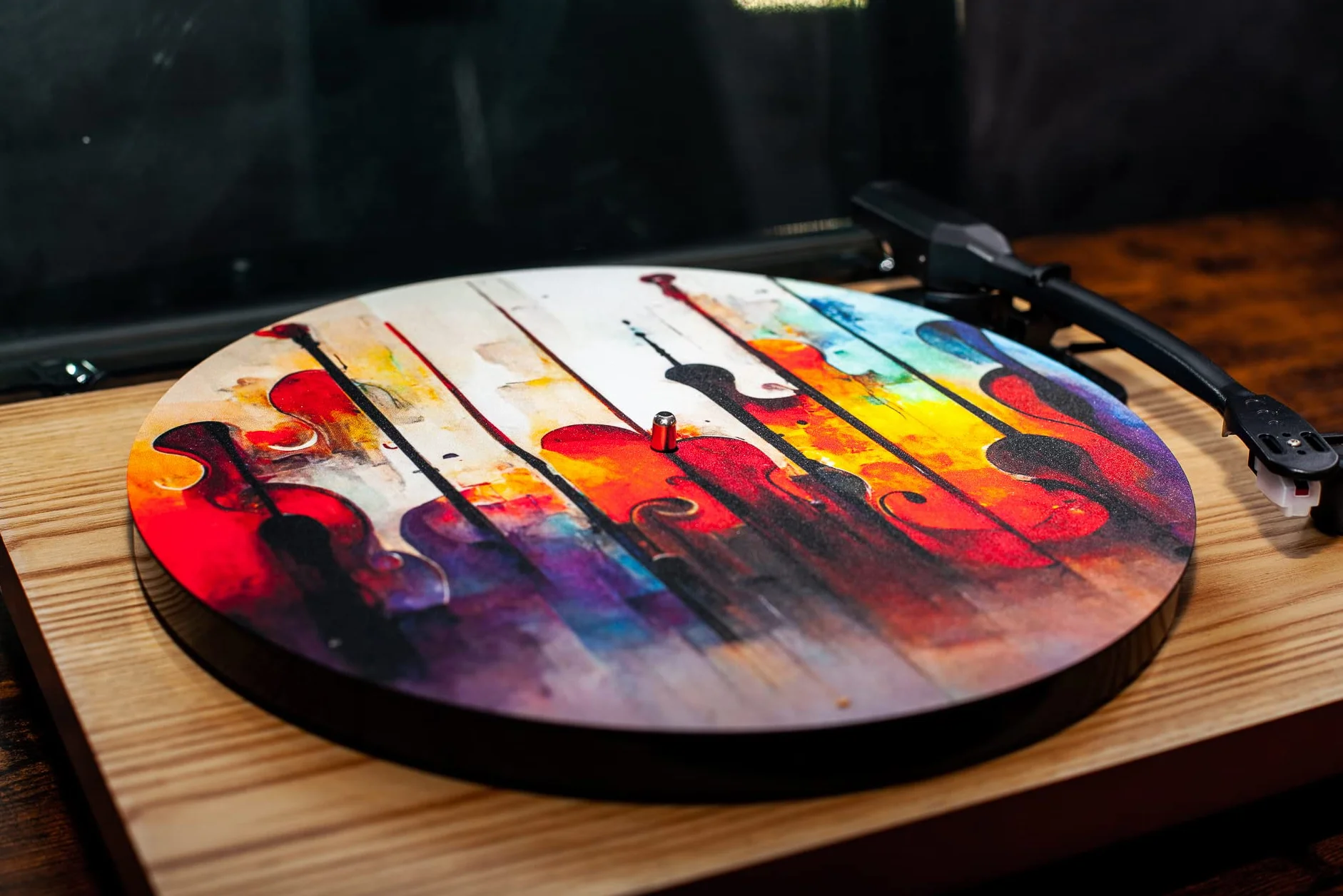 Slipmat - mata do gramofonu z gumy Finesse Instruments - mata do gramofonu 30,5 cm (12')